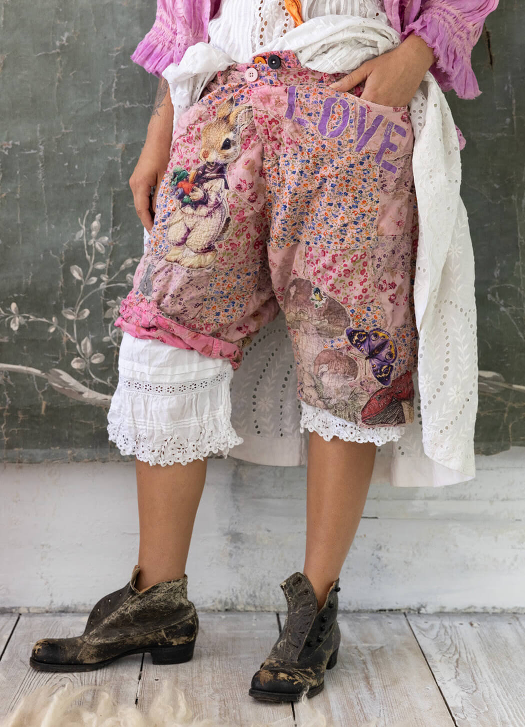 Shorts 027 Bunny Love Be A Poem Miner O/S