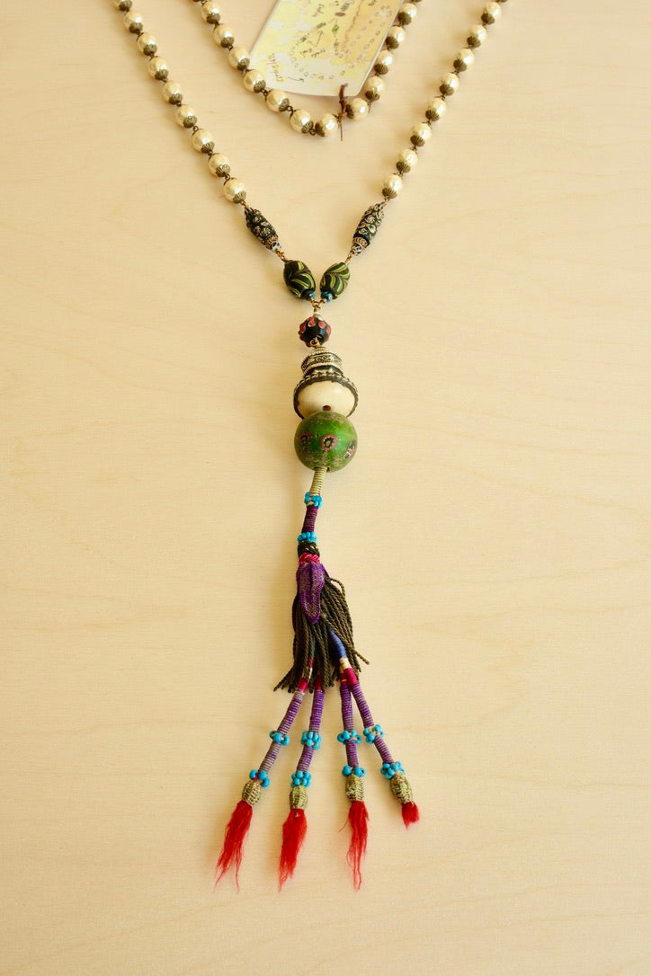 Fabulous Long Tassel Necklace
