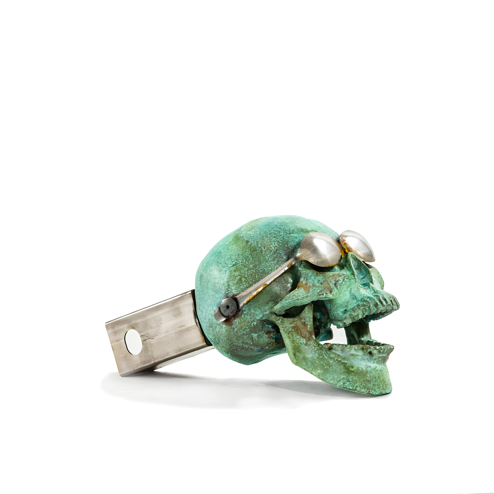 Skull Hitch Cover // Green