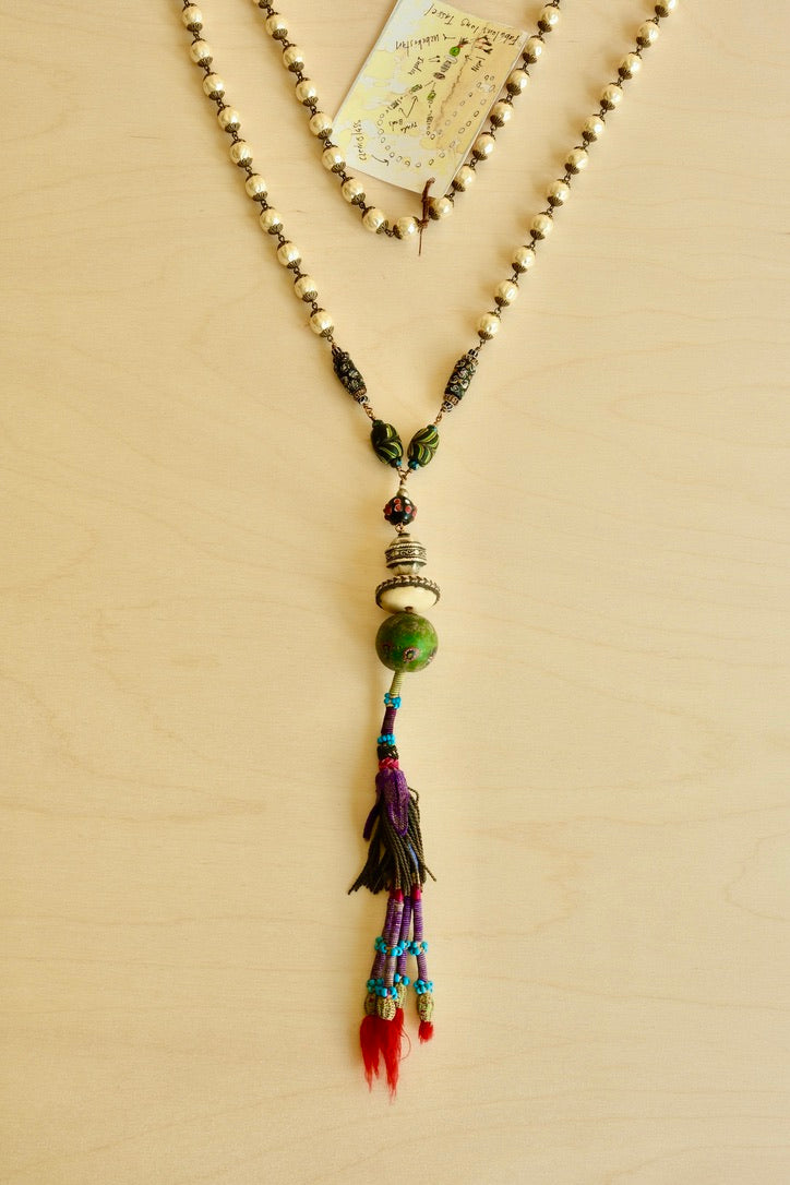 Fabulous Long Tassel Necklace