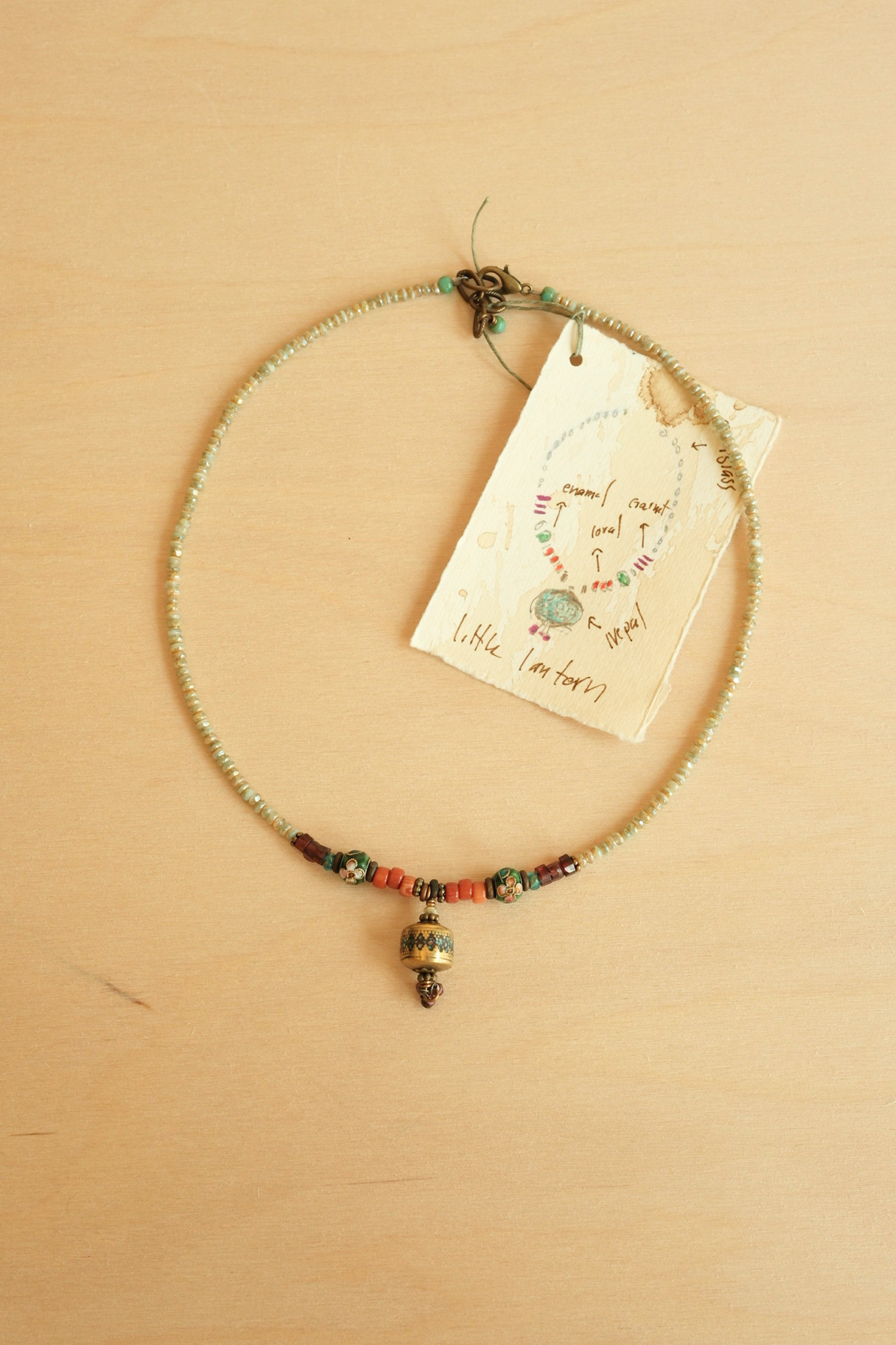 Tiny Lantern Necklace