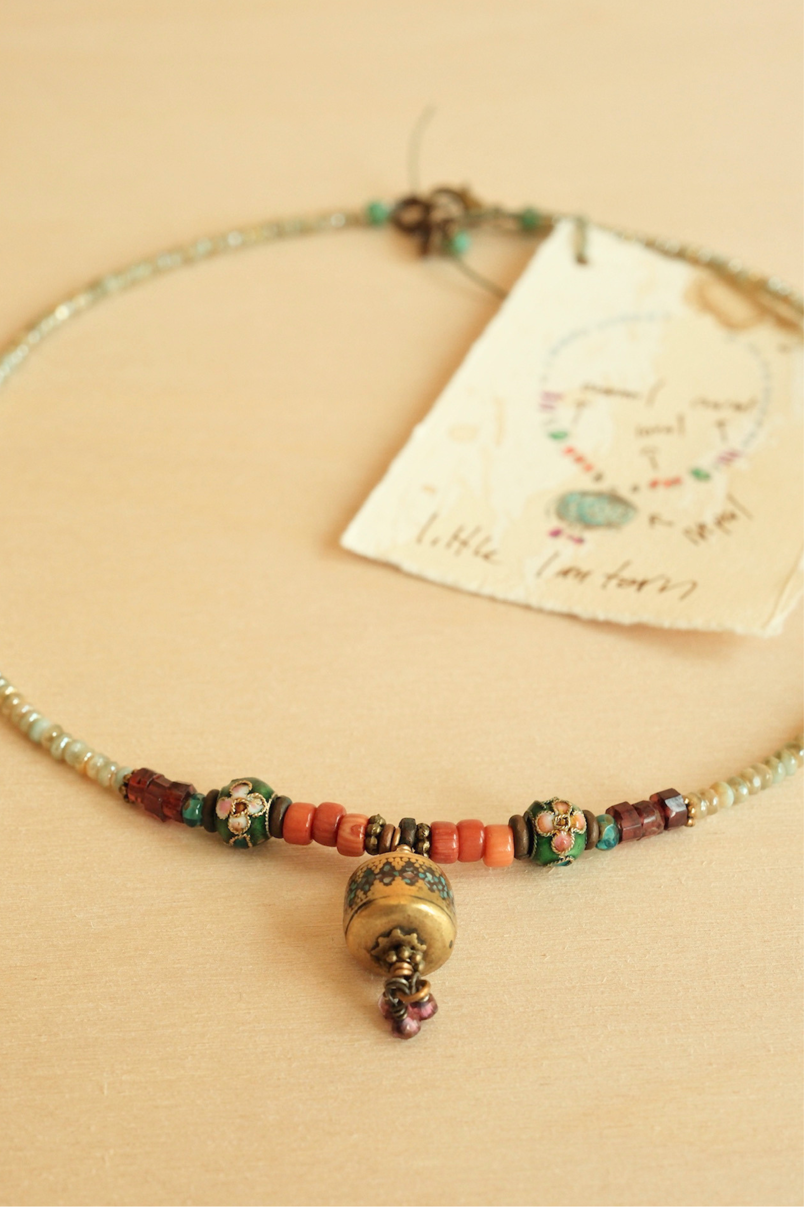 Tiny Lantern Necklace