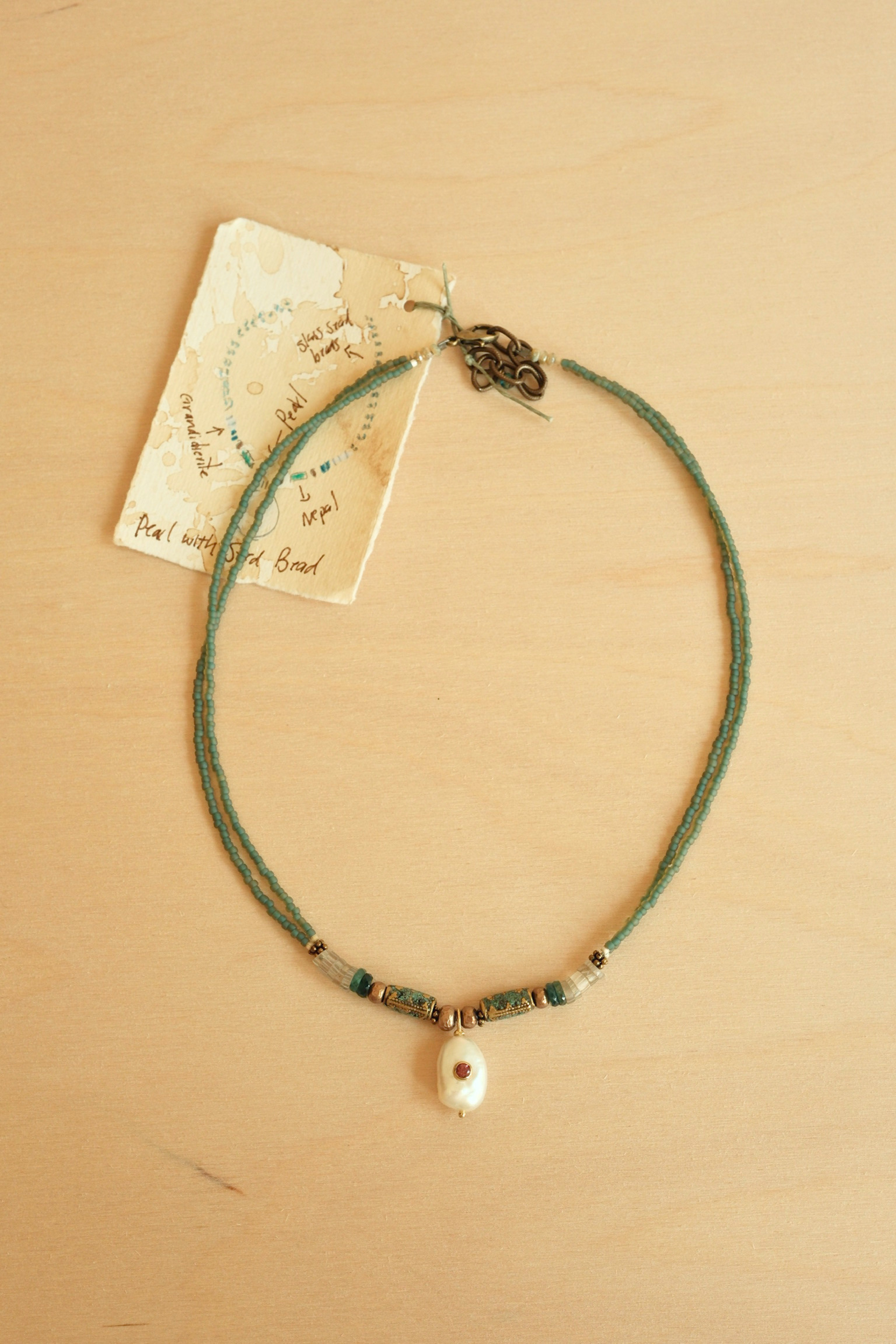 Pearl Seed Bead Necklace