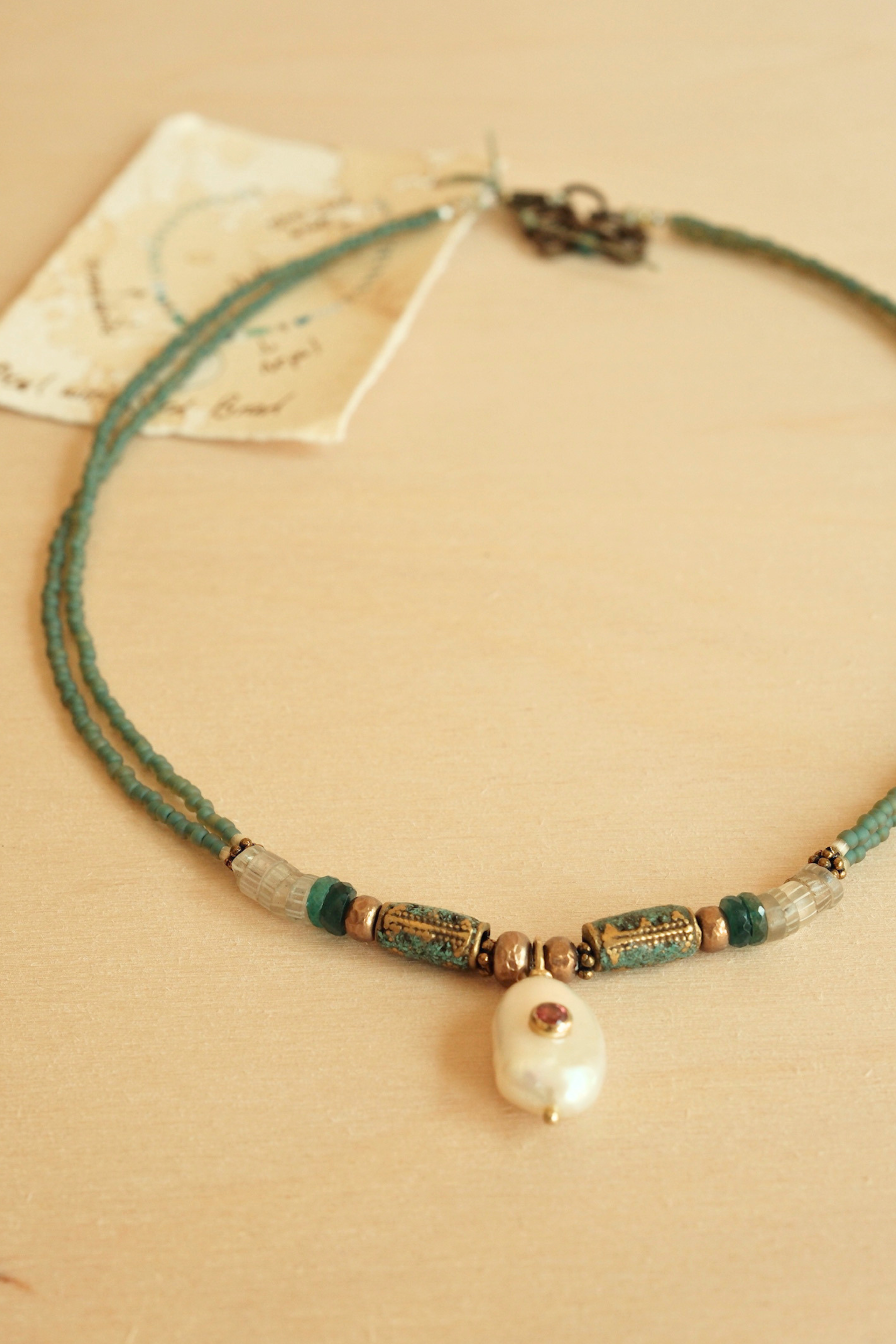 Pearl Seed Bead Necklace