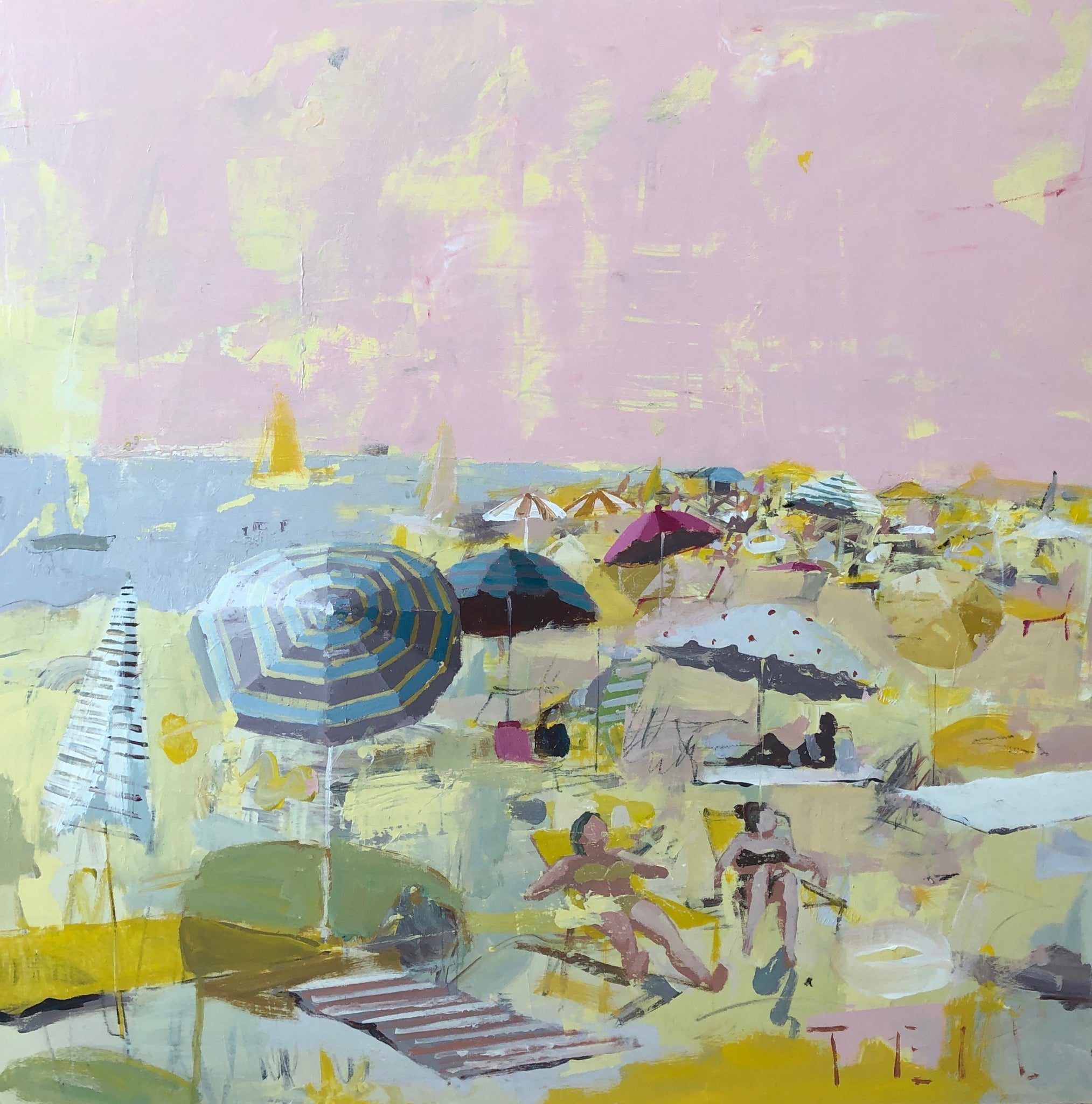 Meyer Lemon Beach Print / 24" x 24"