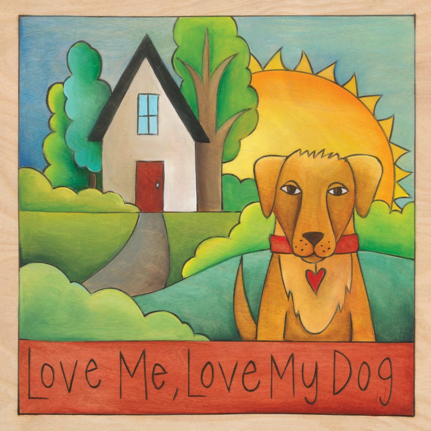 "Love is A Four-Legged Word" Plaque