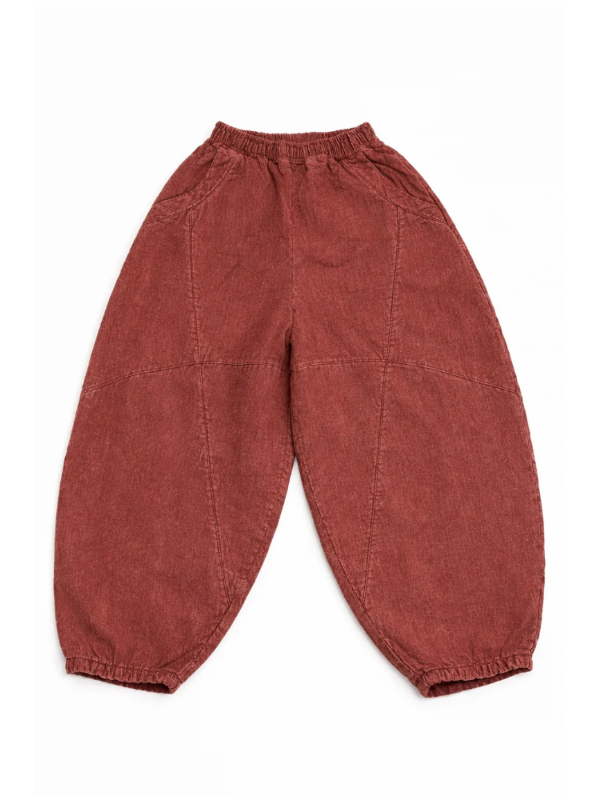 Stone Wash Knickerbockers Pants // Brick Ash