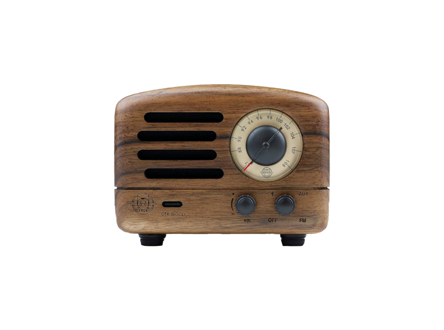 In Store Radiowalnut Wood Bluetooth 5.0 Fm Radio With Strong Bass