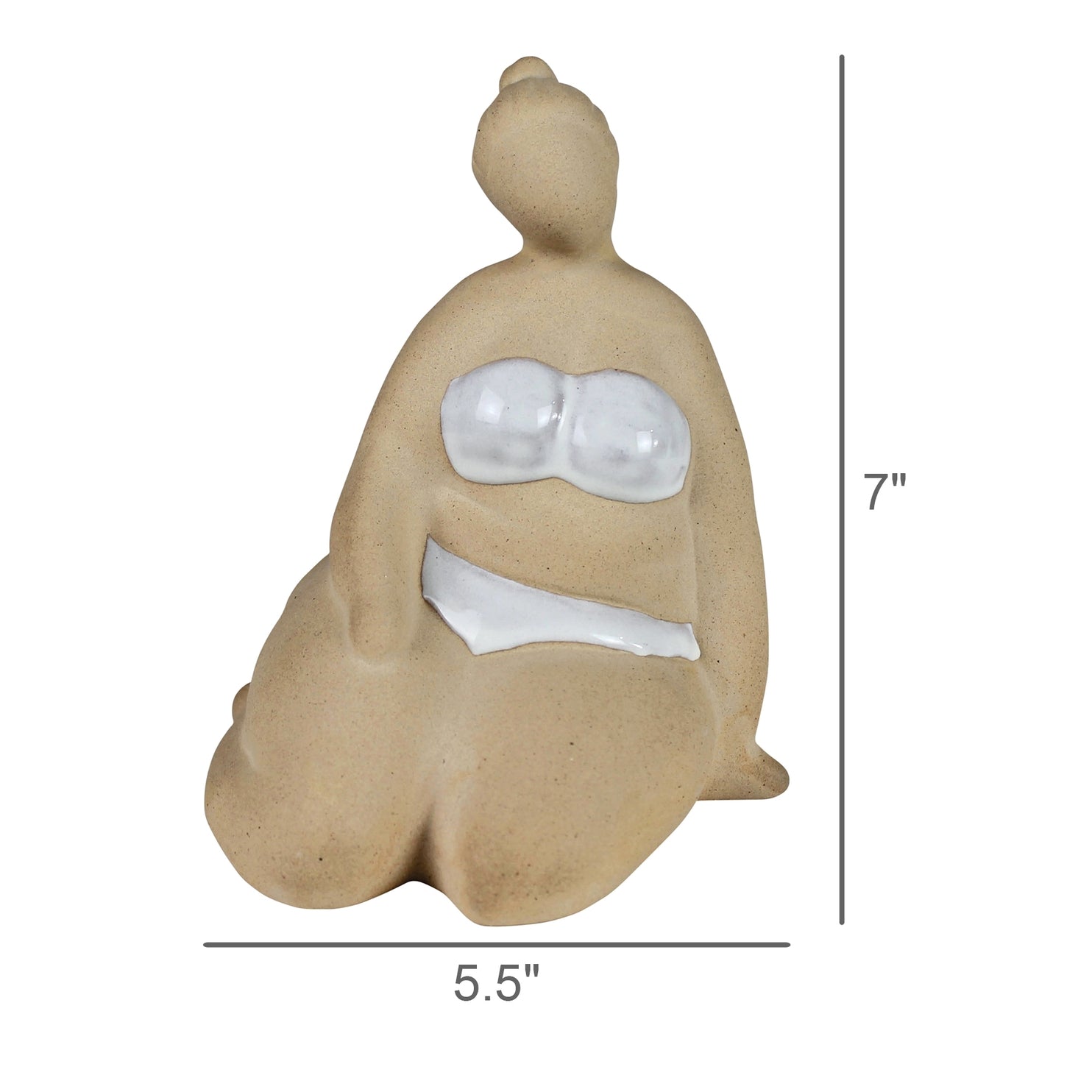 Sunbathing Ceramic Lady // Sitting