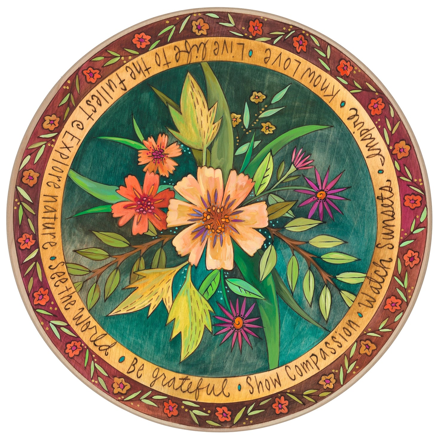 Sprigs of Spring Lazy Susan