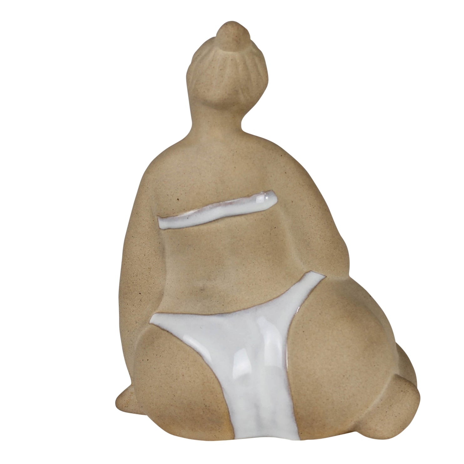 Sunbathing Ceramic Lady // Sitting