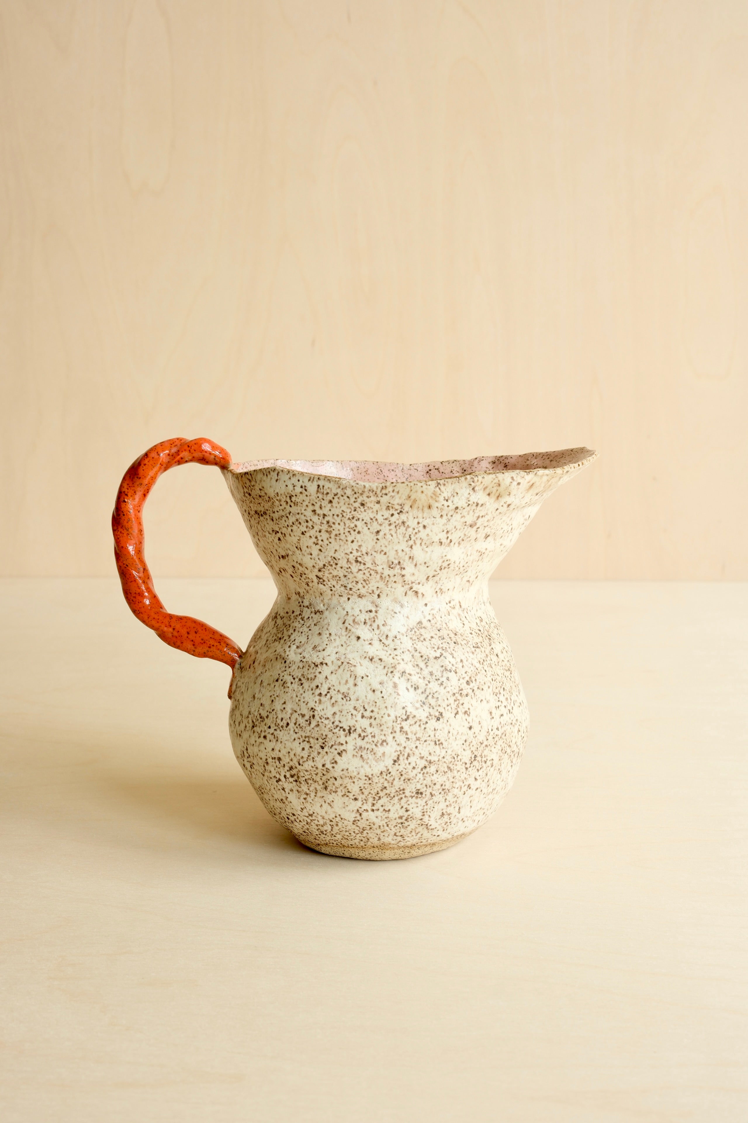 Speckled Orange Pitcher