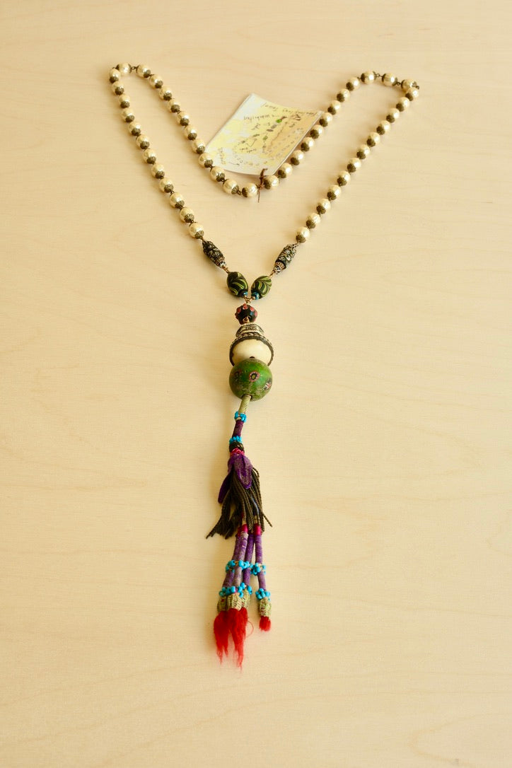 Fabulous Long Tassel Necklace