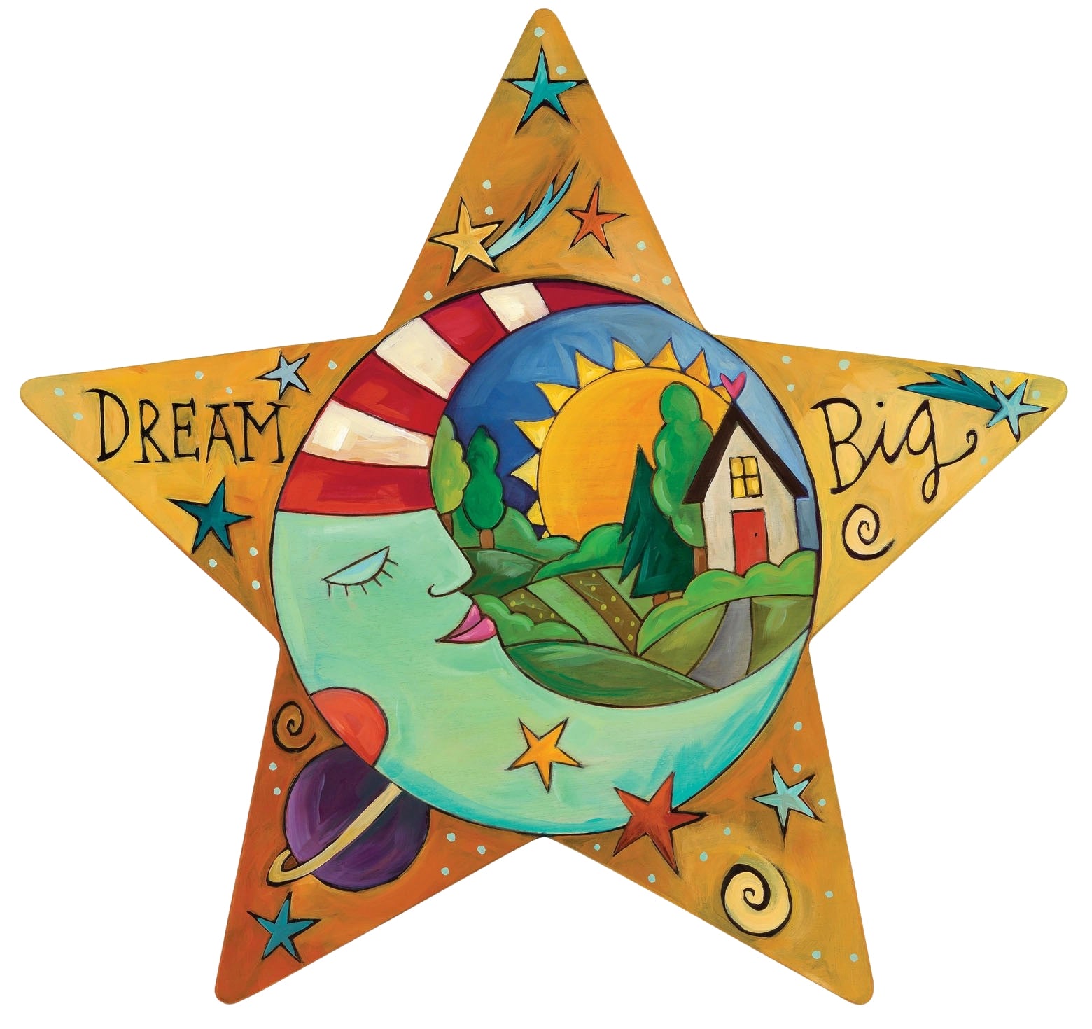 "La Luna" Star Shaped Plaque