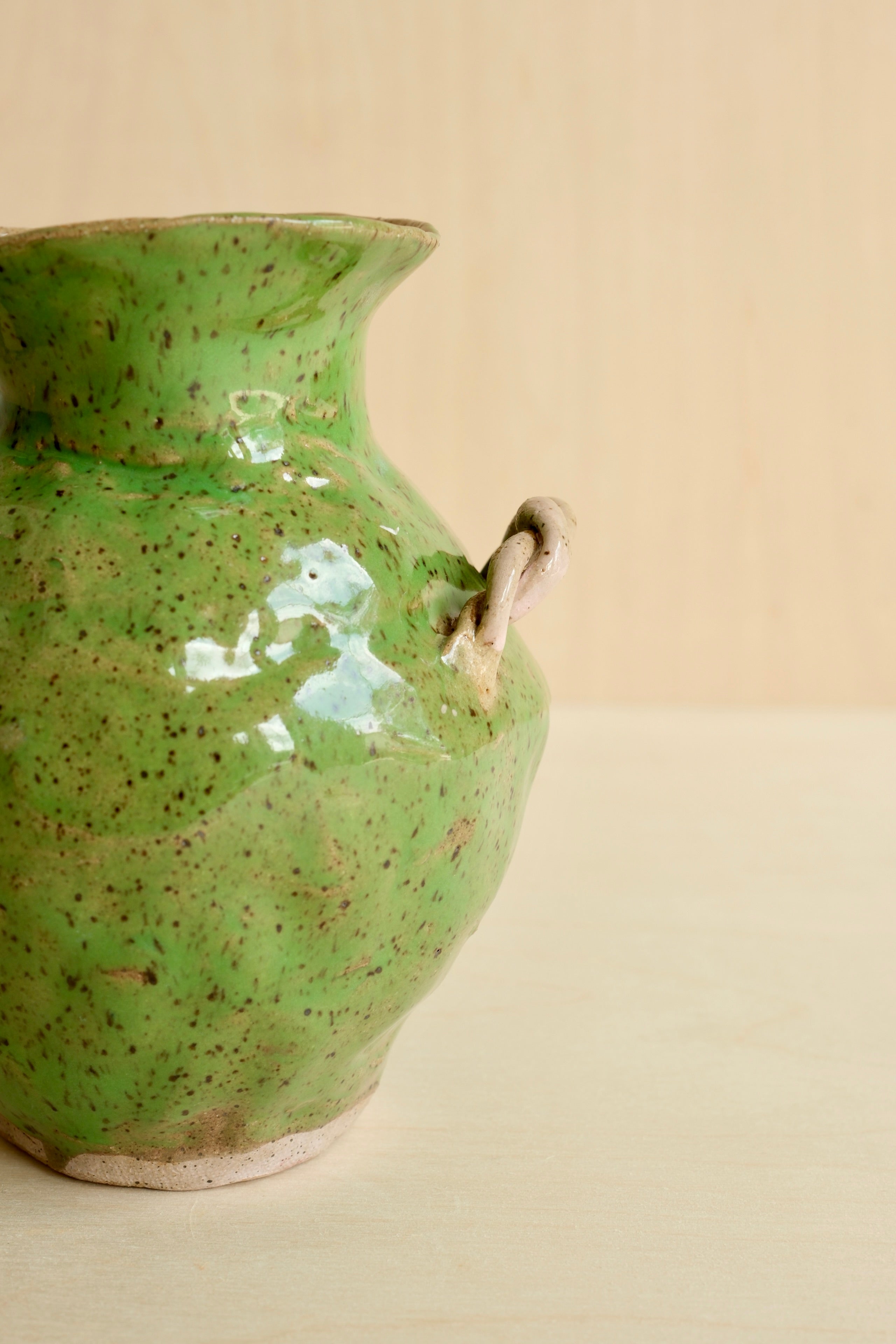 Green Freckles Vase