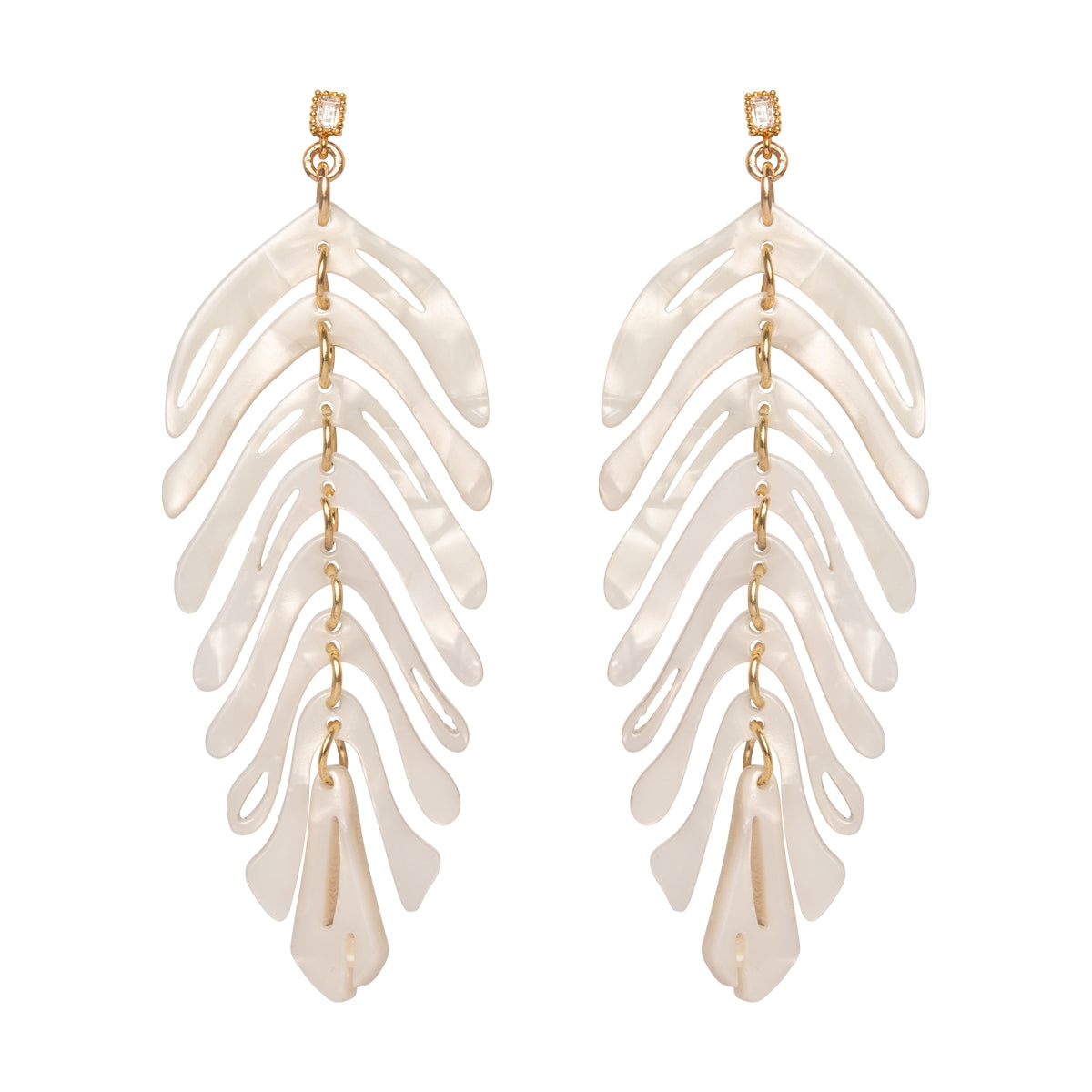Plume Earring // White