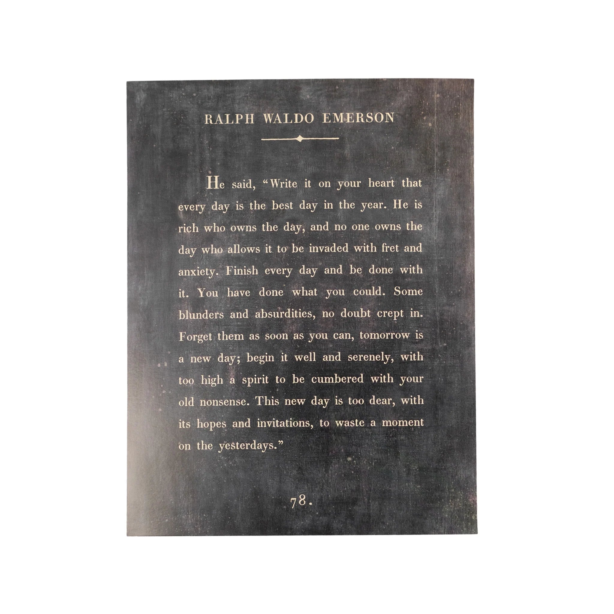 Book Collection Art Poster // Ralph Waldo Emerson
