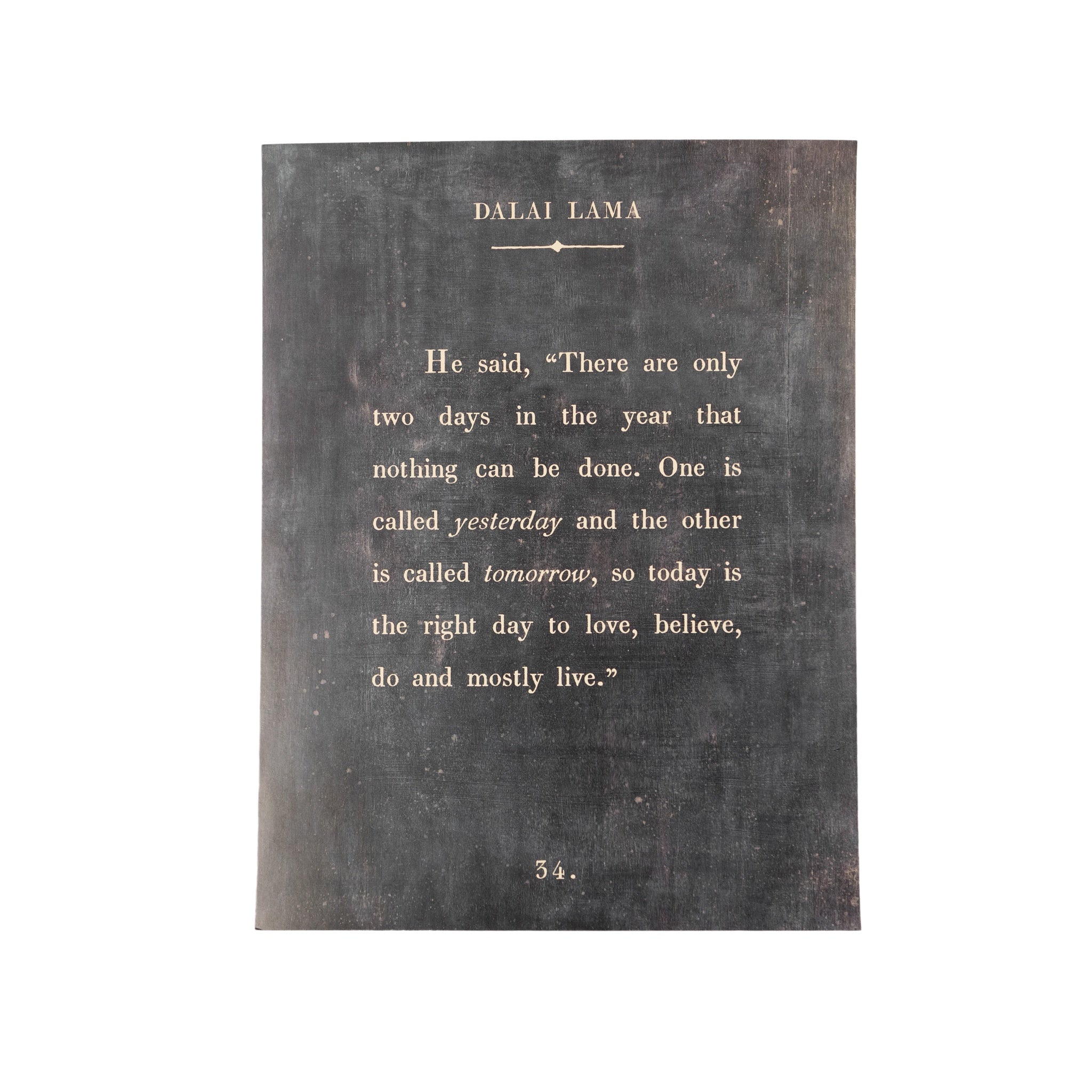 Book Collection Art Poster // Dalai Lama