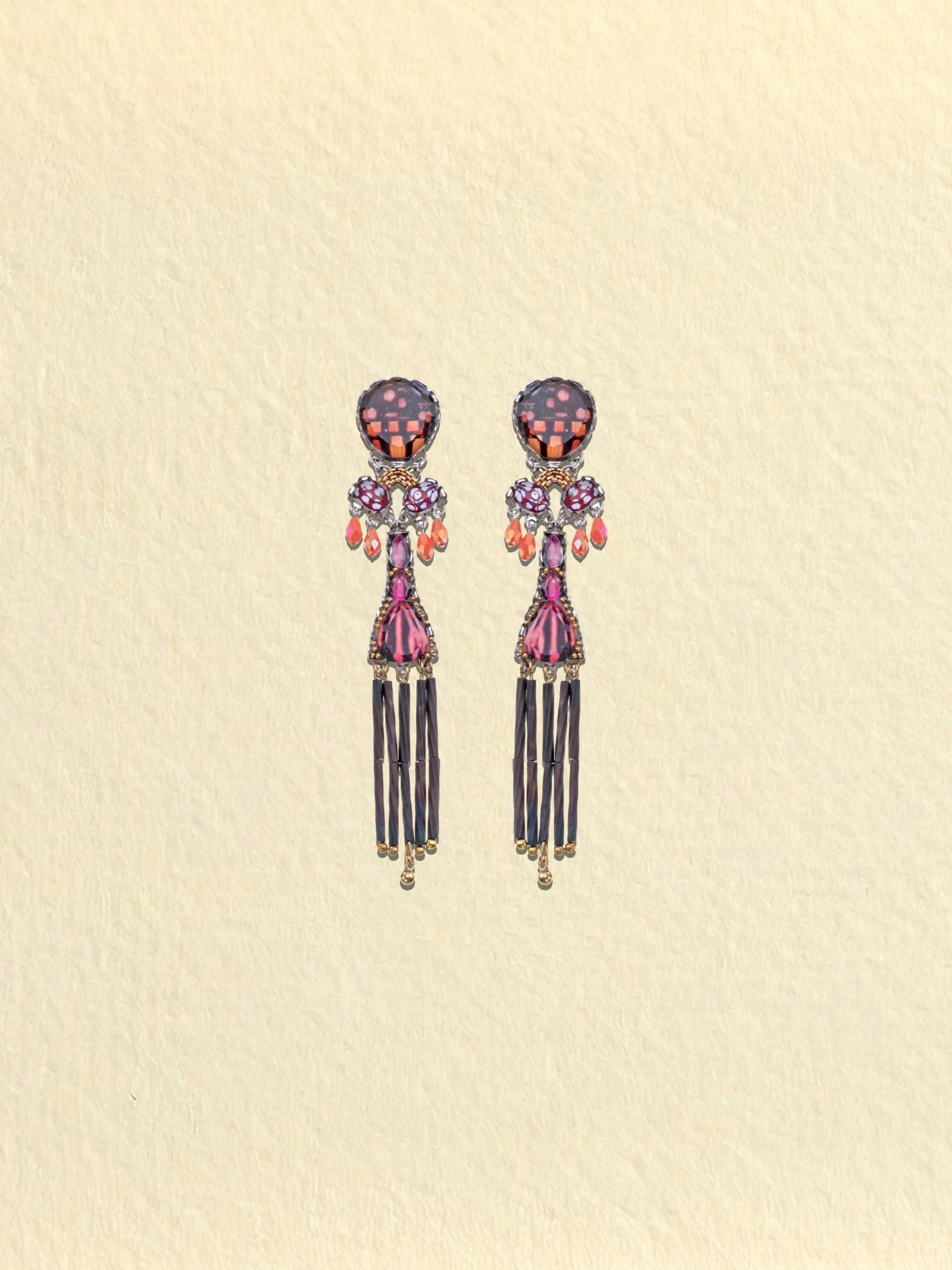 Rosy Clay Traffelle Post Earrings