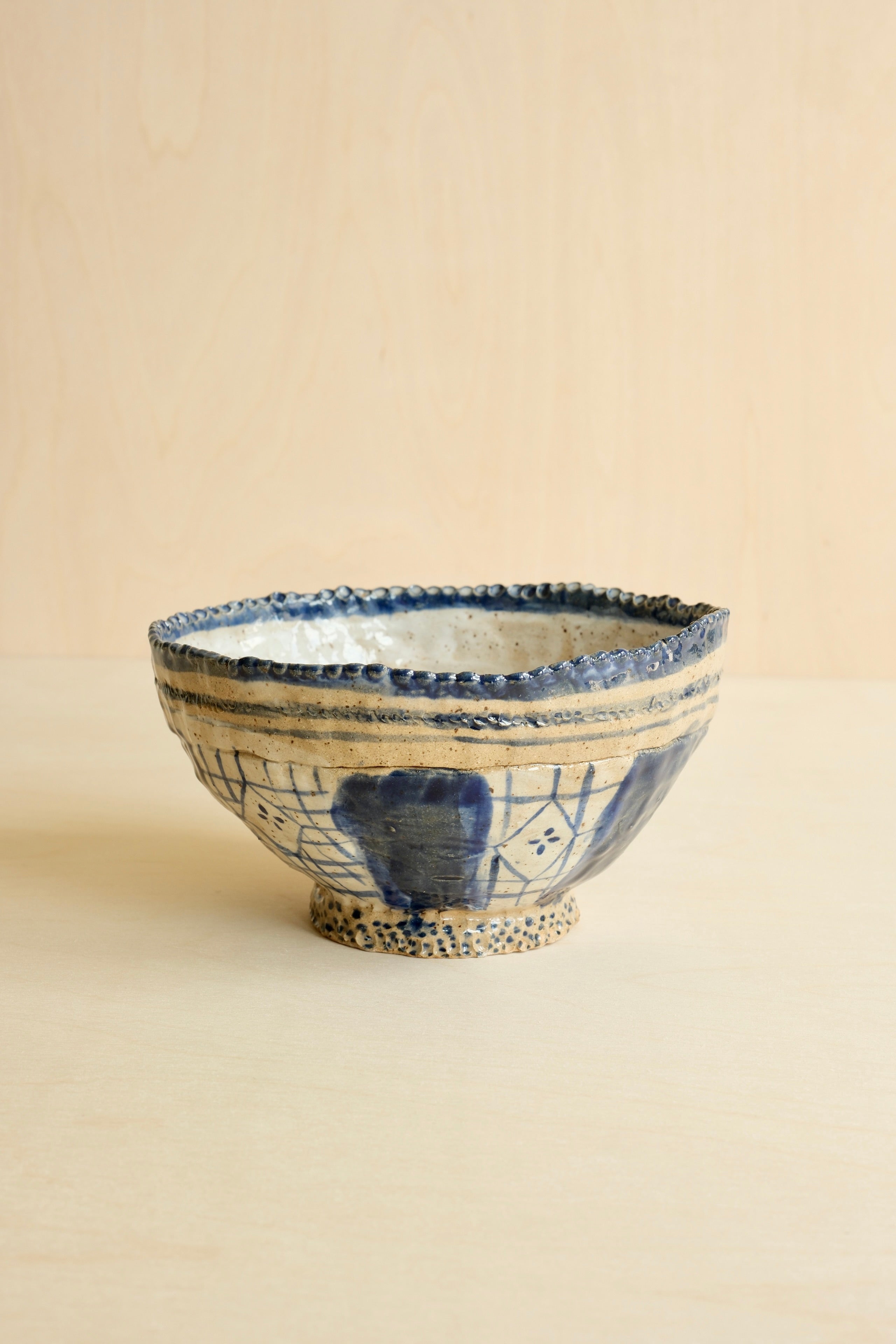 Medium Blue & White Bowl