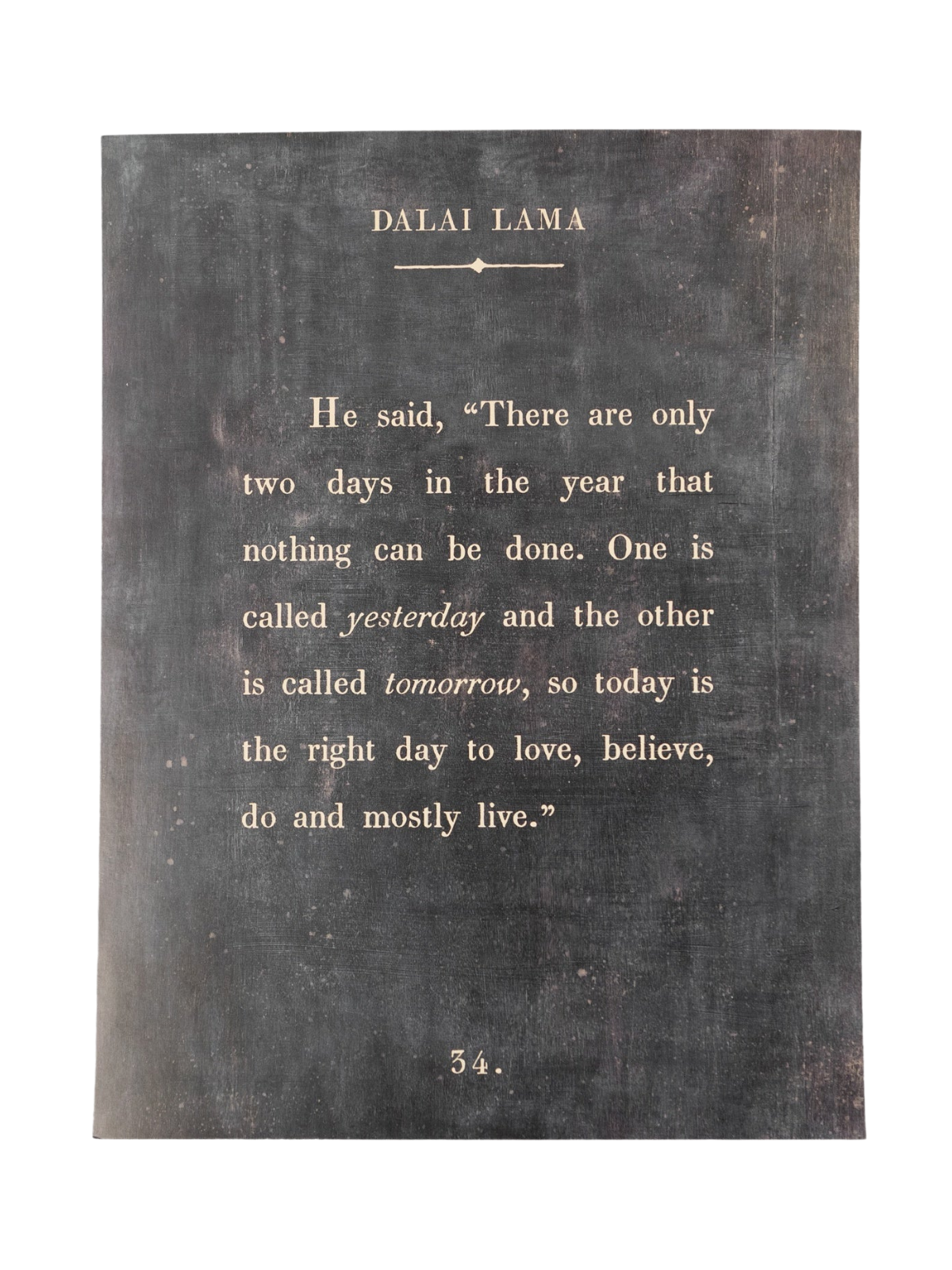 Book Collection Art Poster // Dalai Lama