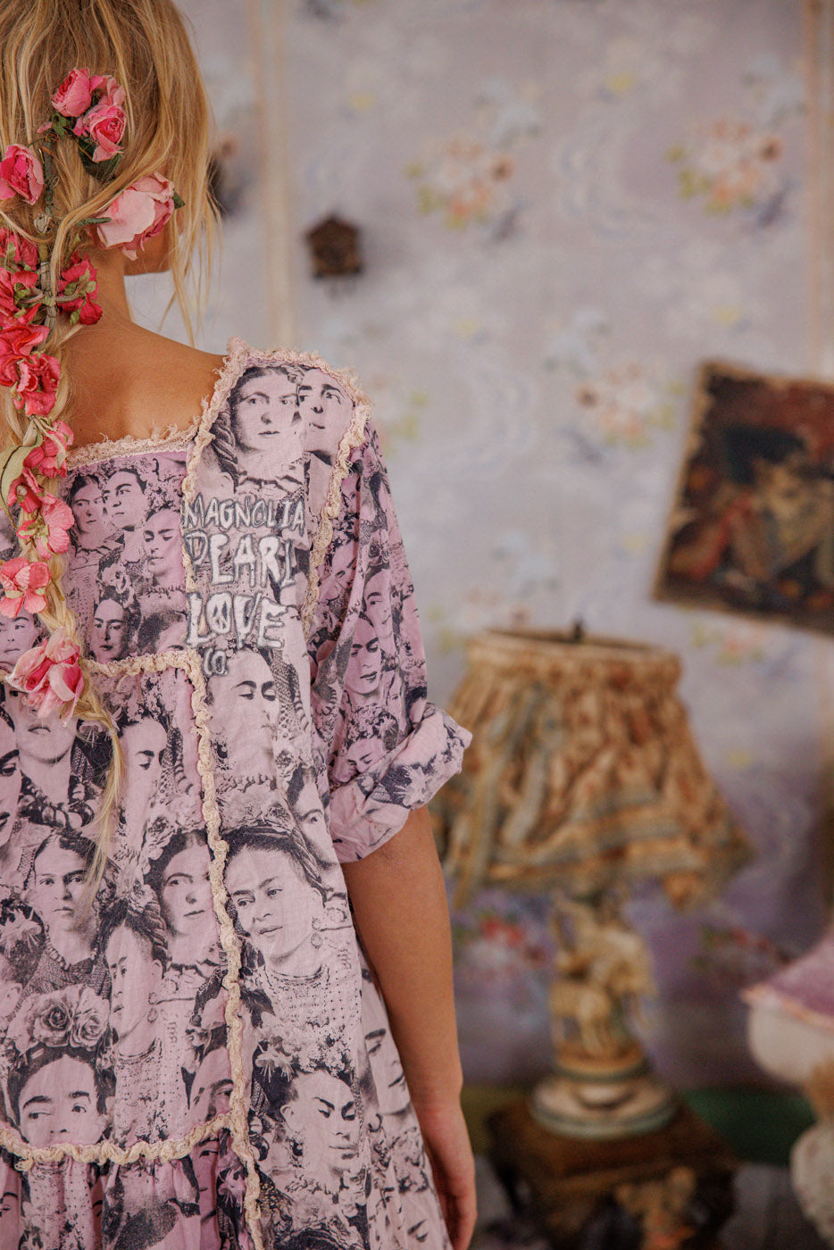 Dress 1337 Self Portrait Mural Frida Helenia O/S