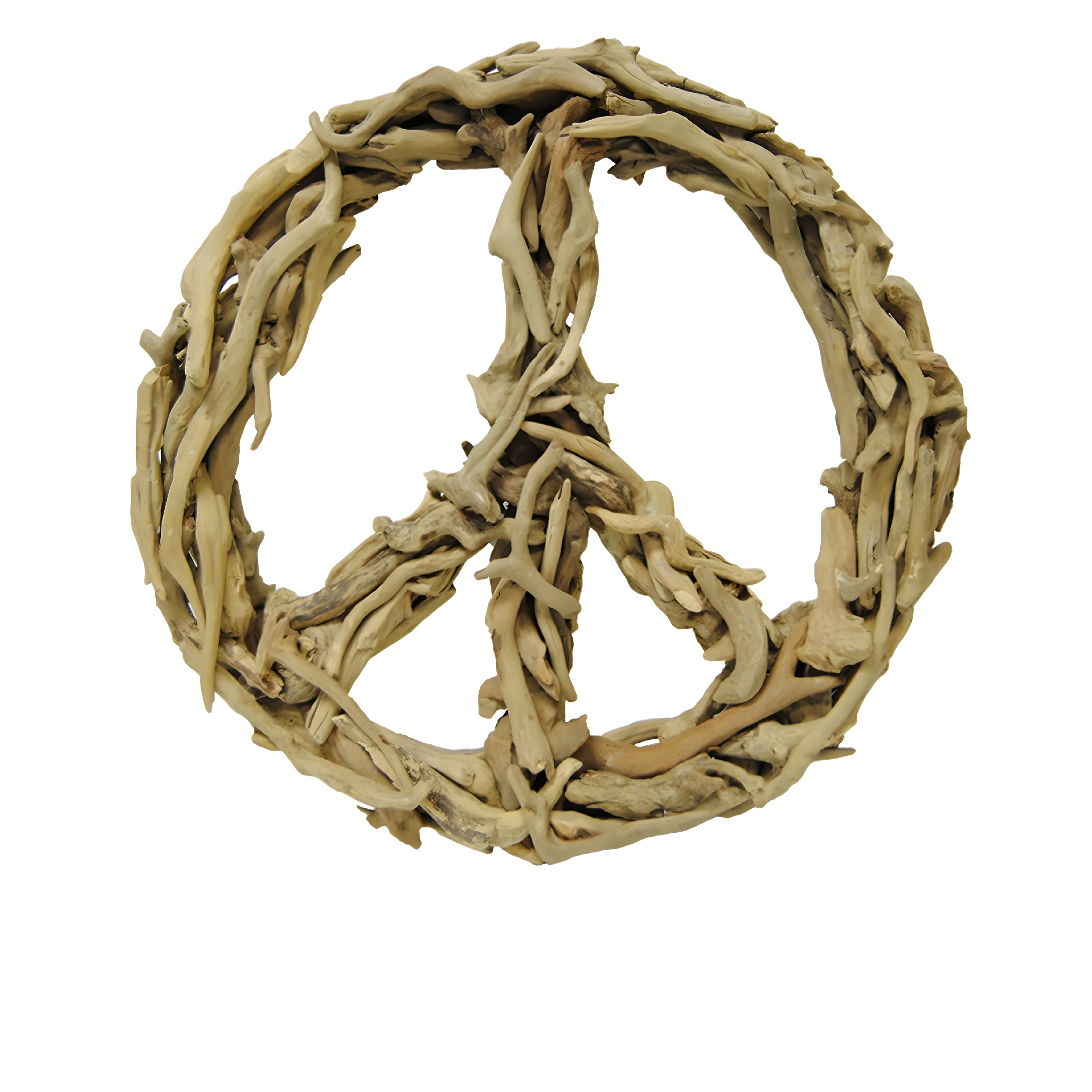 Large Driftwood Peace Sign