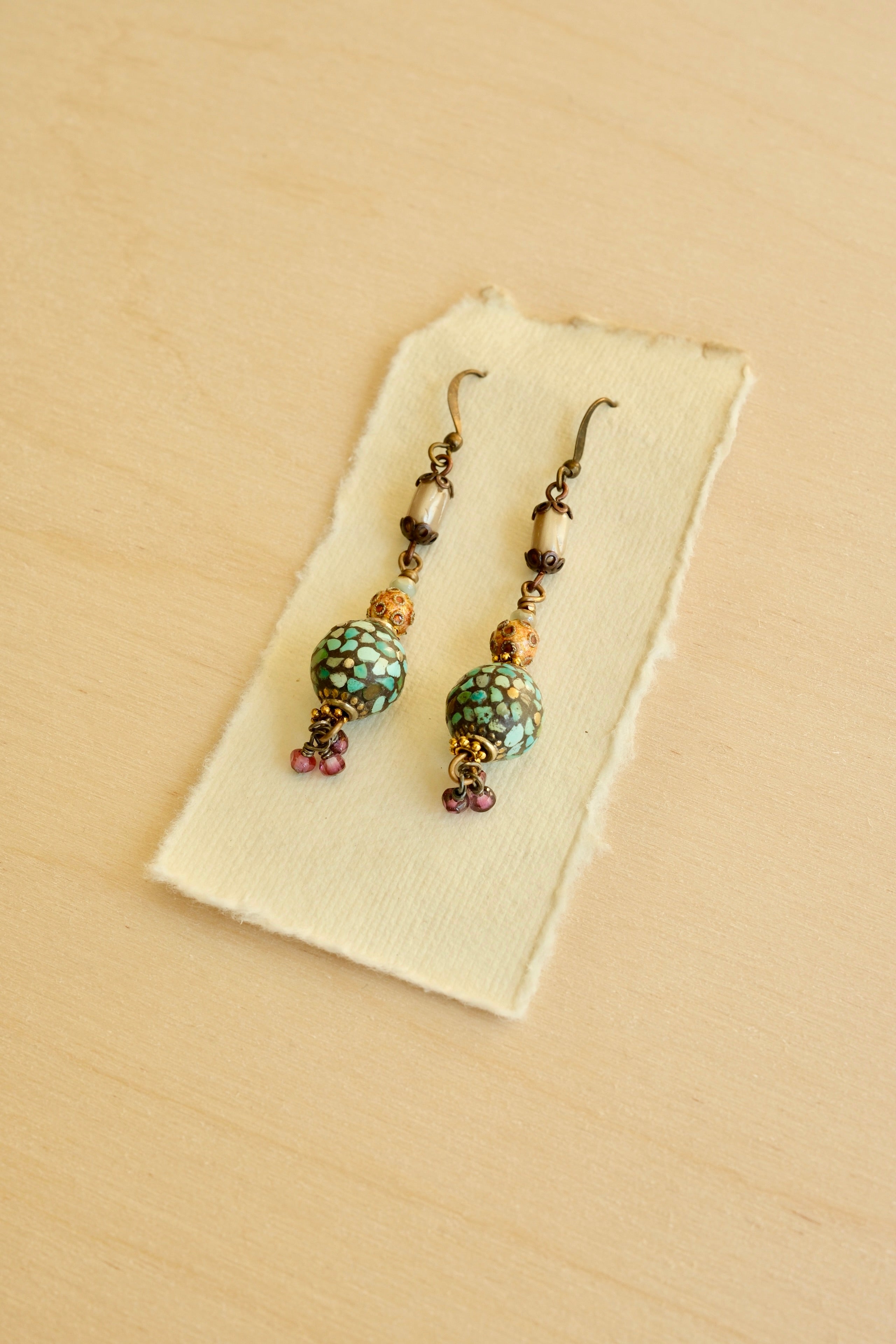 Mosaic Pearl Earring