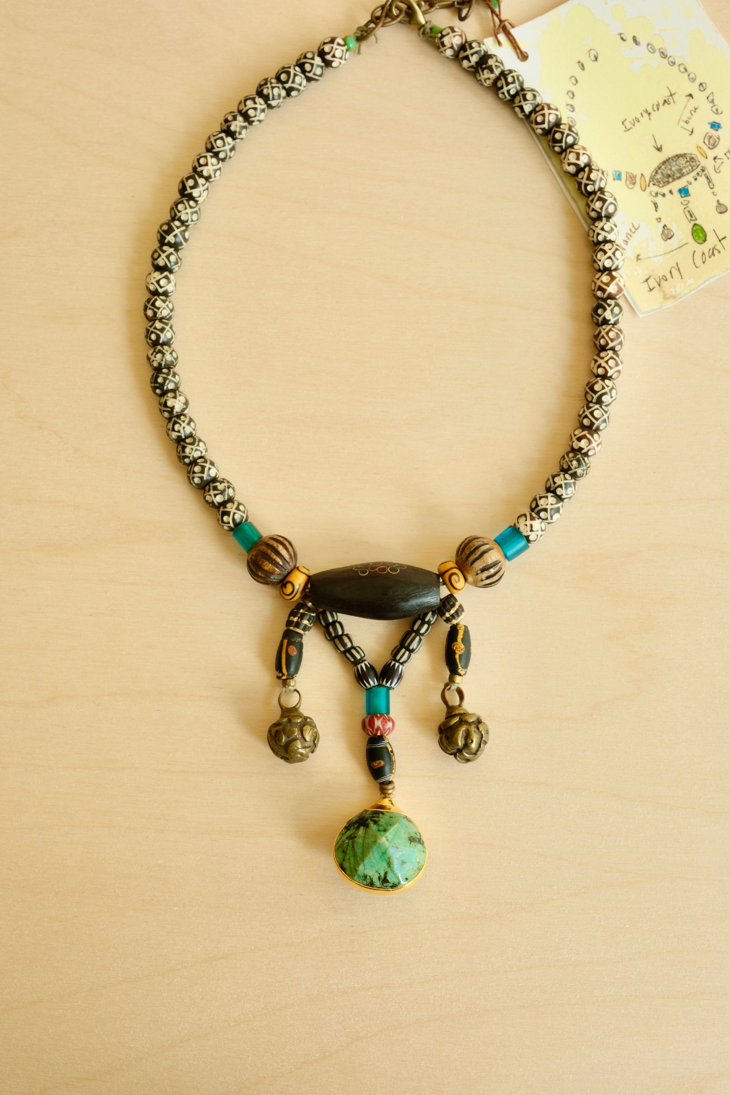 Ivory Coast Triple Necklace