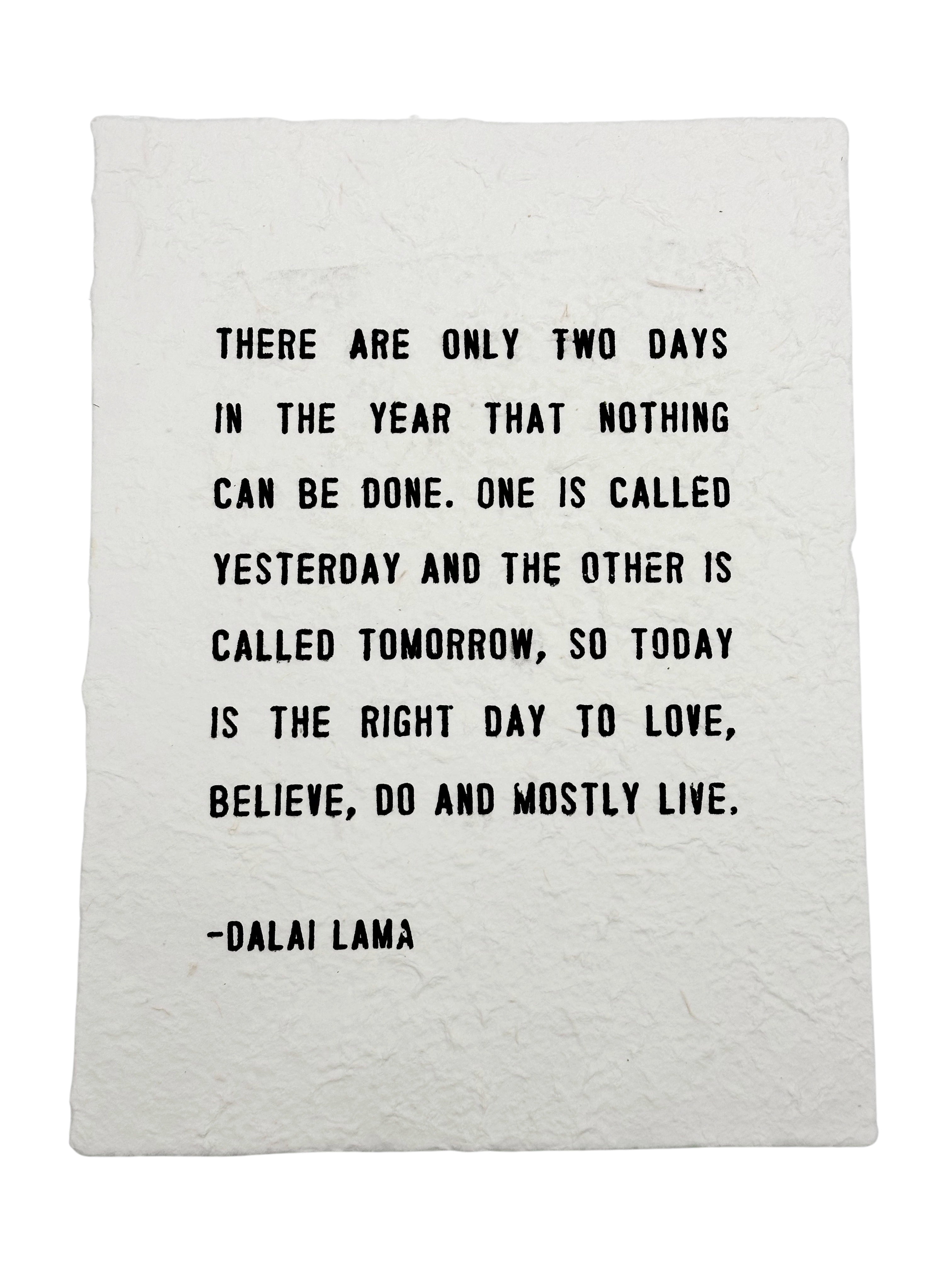 Dalai Lama Paper Print