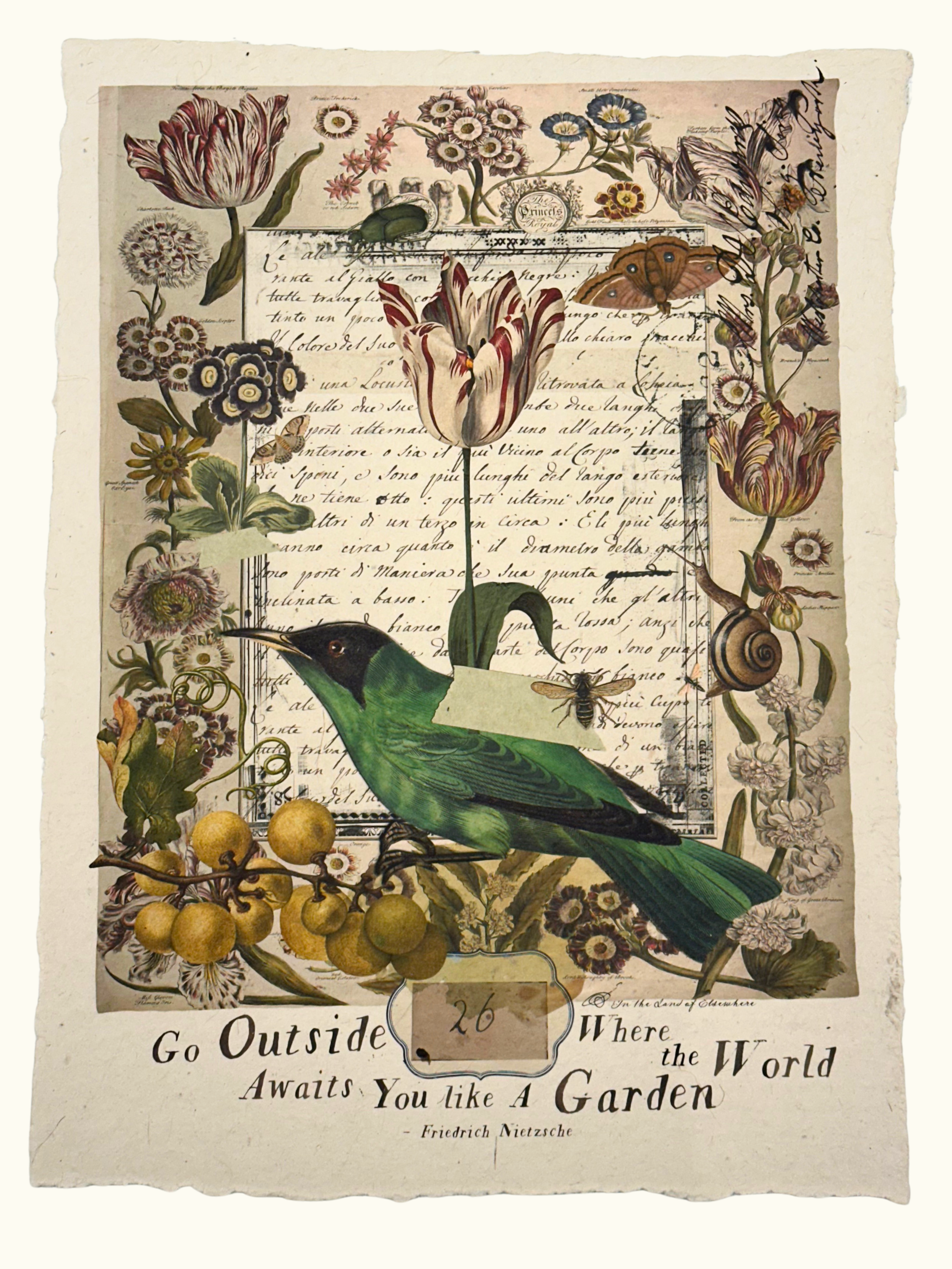 Go Outside Where the World Print