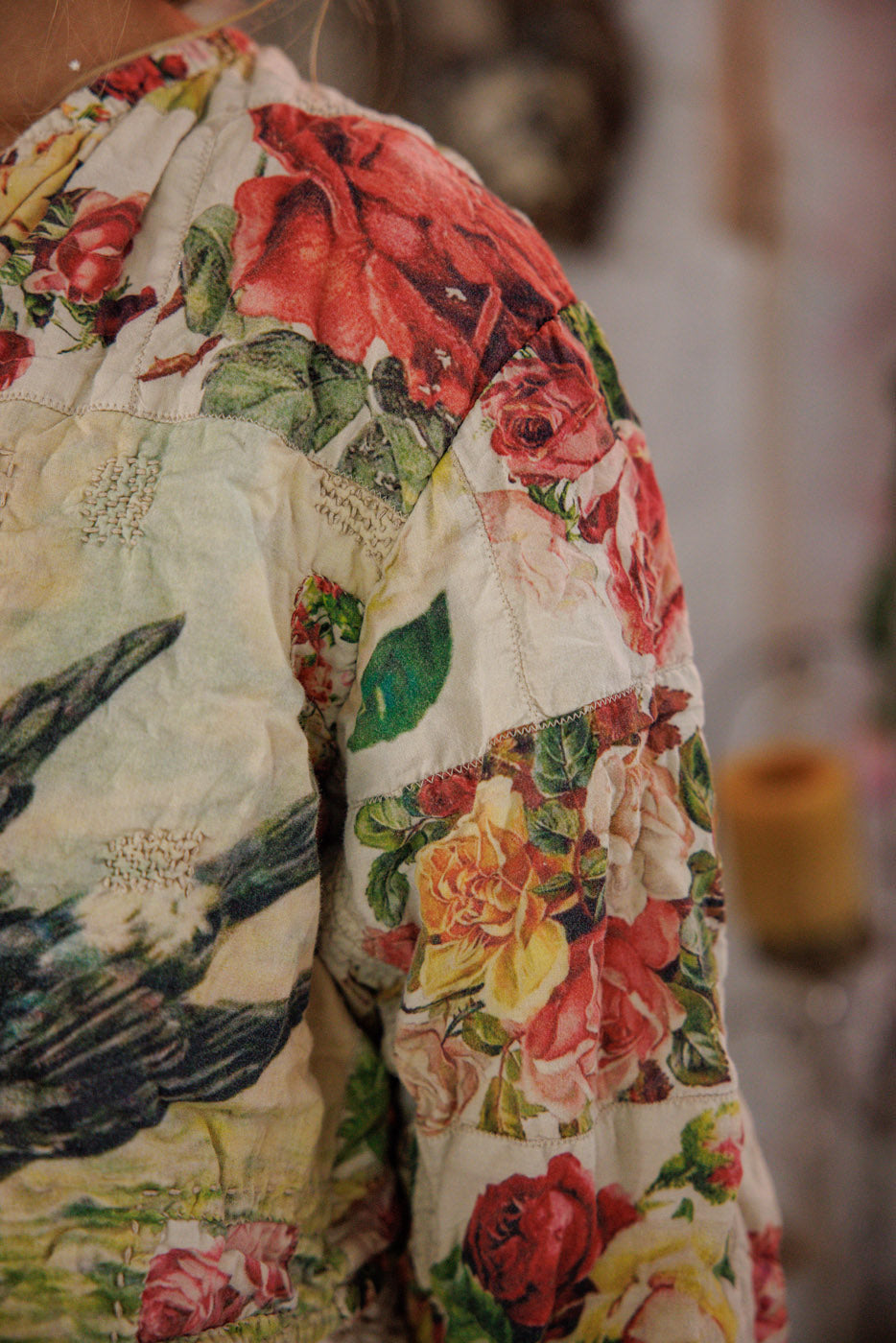 Jacket 697 Postcards Floral Cropped Leni O/S