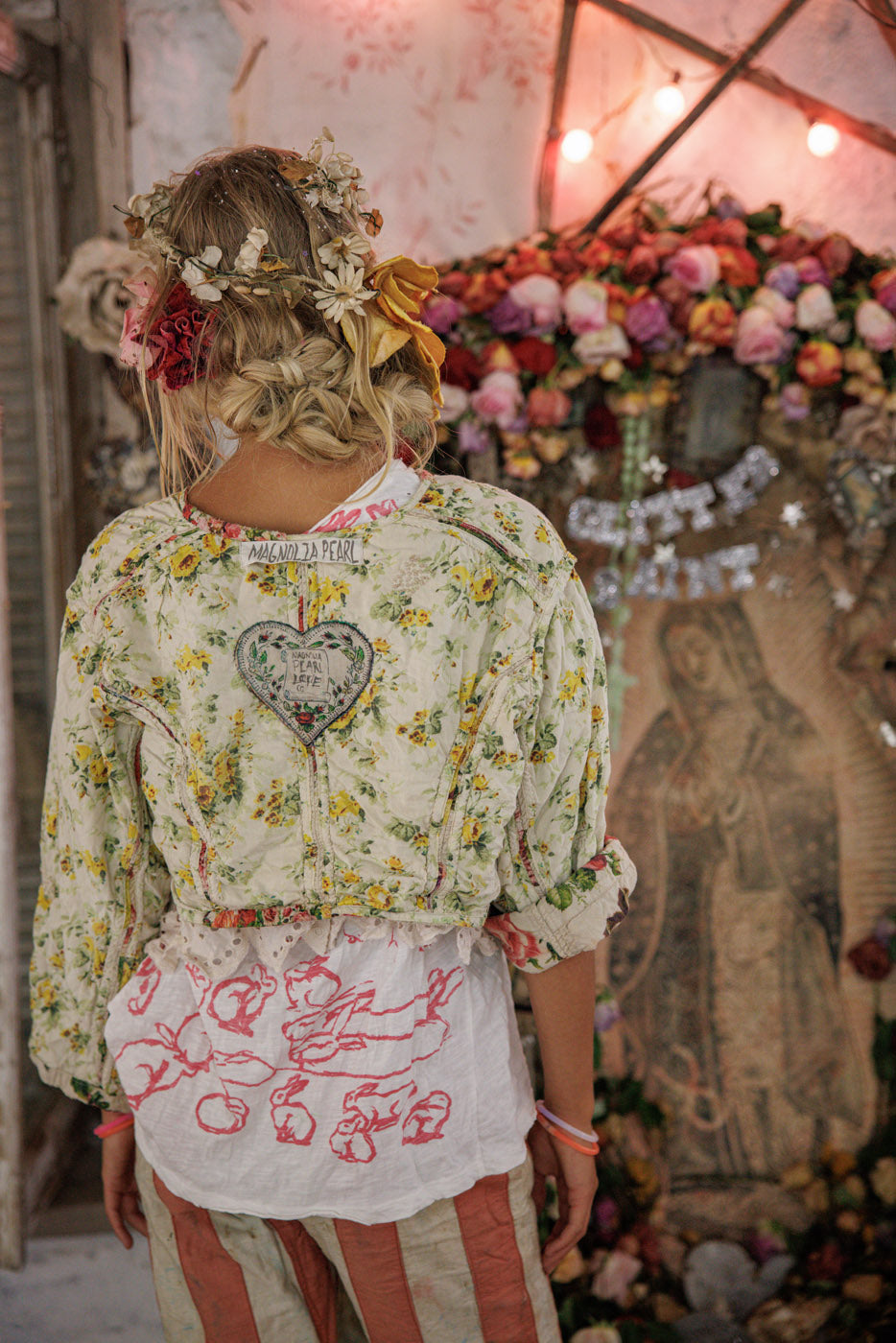 Jacket 697 Postcards Floral Cropped Leni O/S