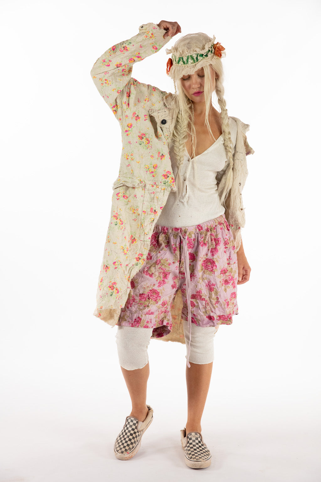 Jacket 781 Circus Rose Linen Floral Contessa Jacket O/S