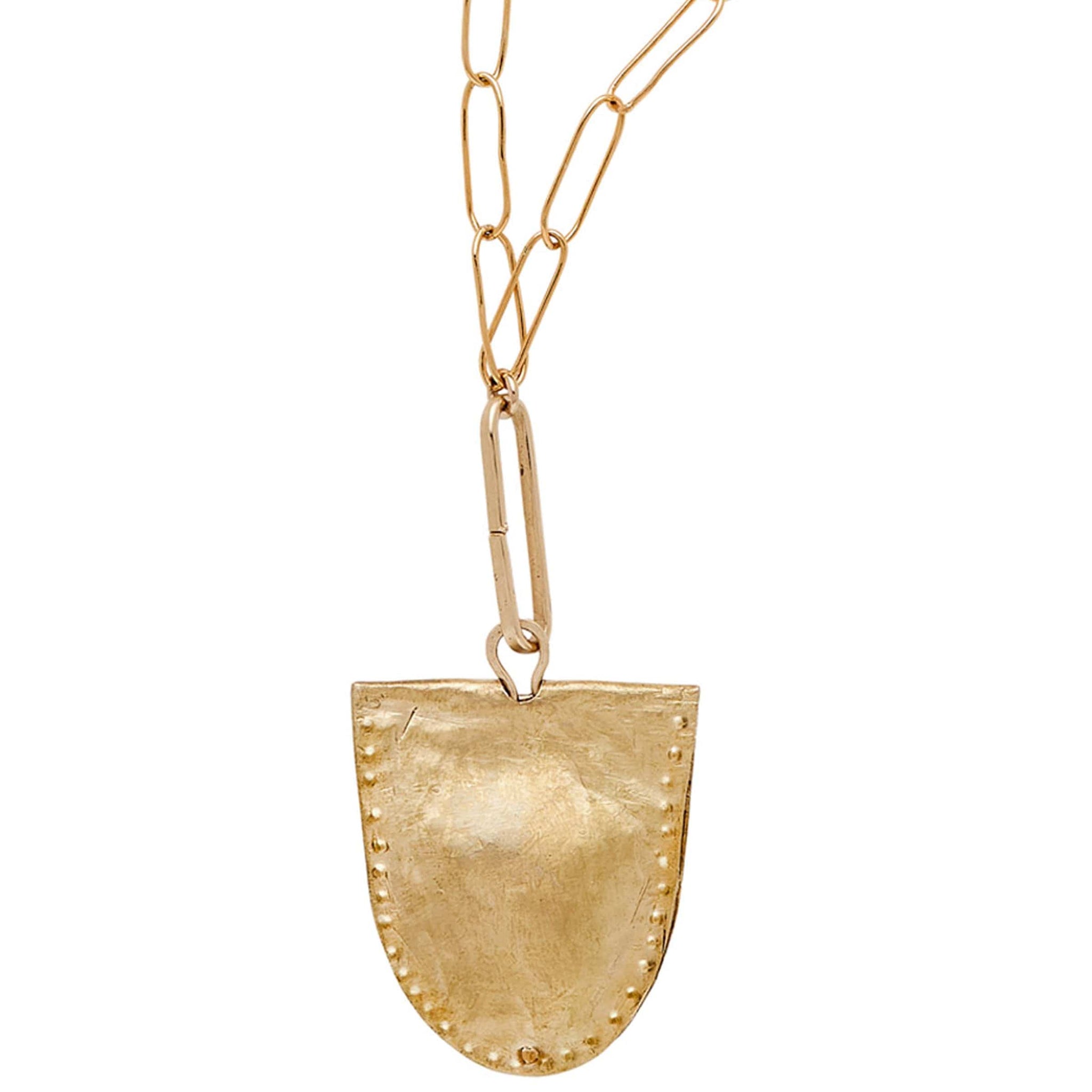 Mevia Bronze Pendant Necklace