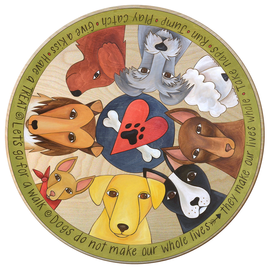 Life With Dogs Lazy Susan