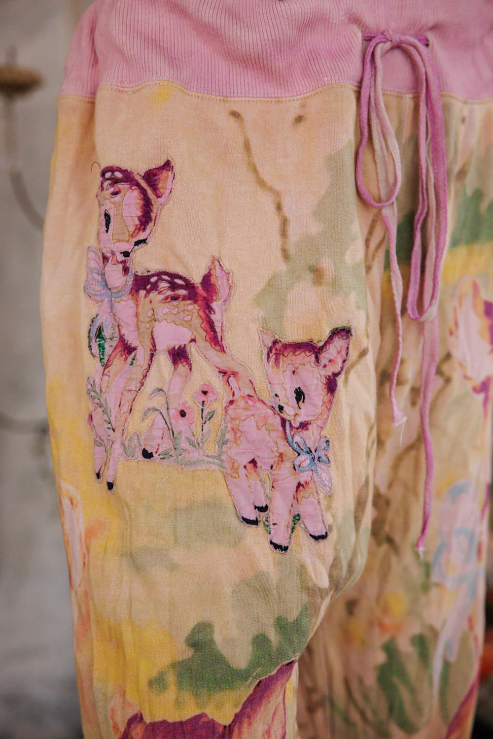 Pants 915 Lychee Blossom Dama Dama La Jolla Joggers OS