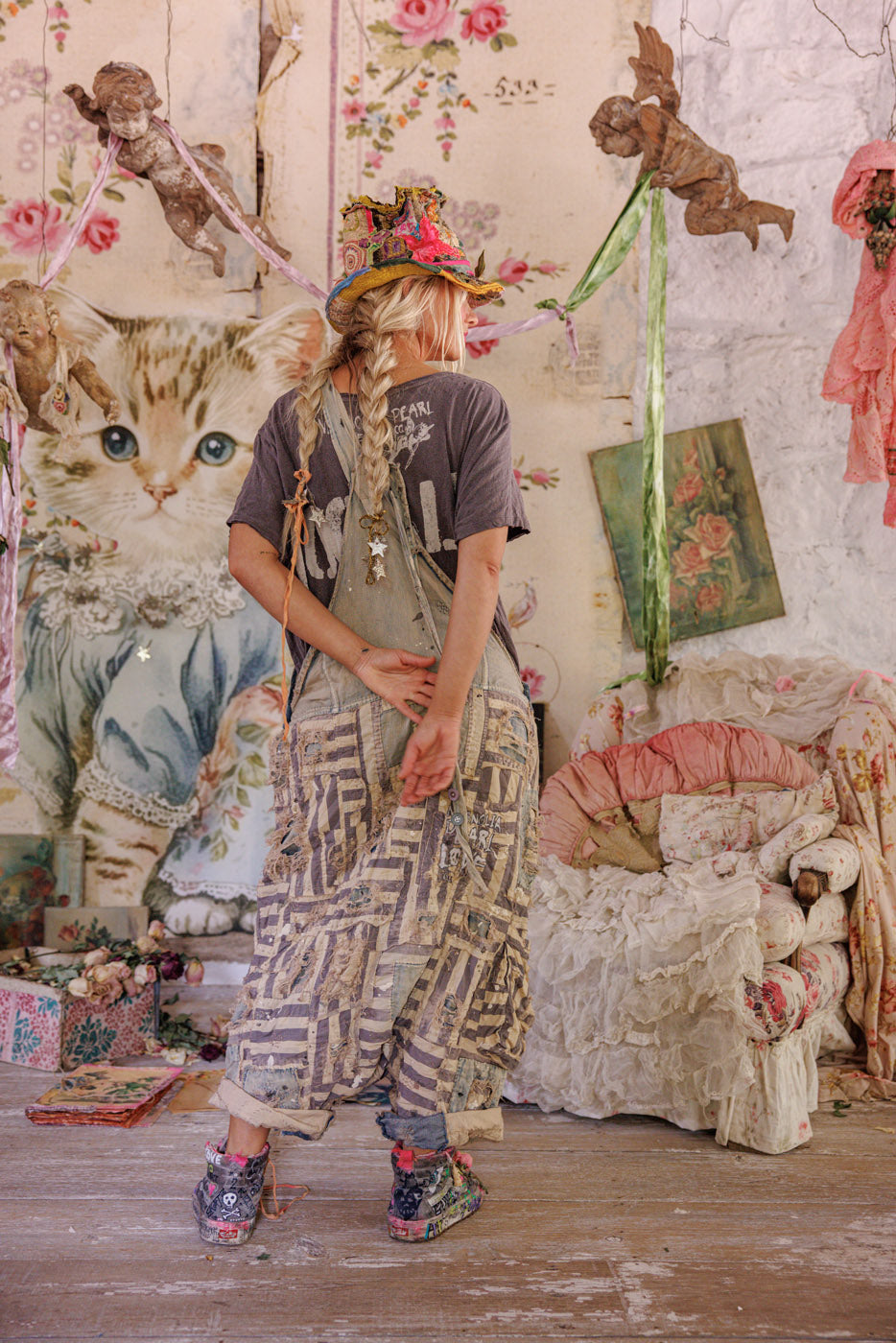 Overalls 162 Luna Stripe Patchwork Frankie O/S