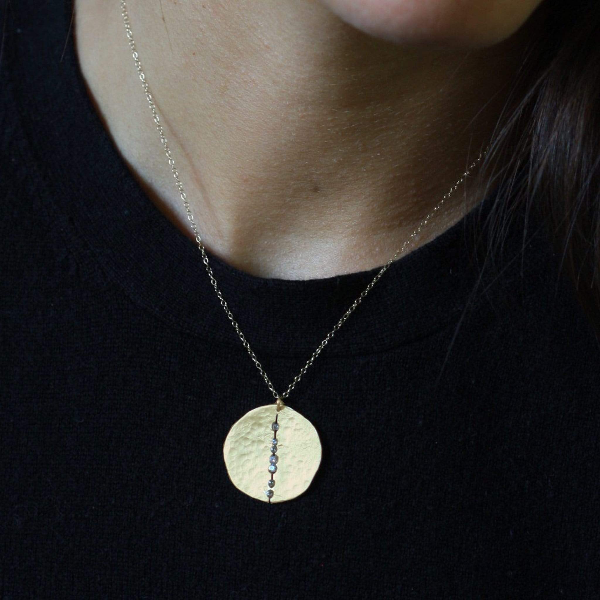 Orbit Bronze Pendant Necklace