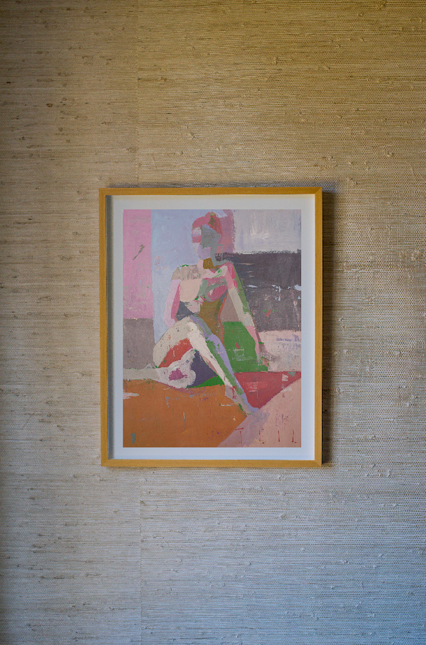 Criss Cross in Rose / 11" x 14"