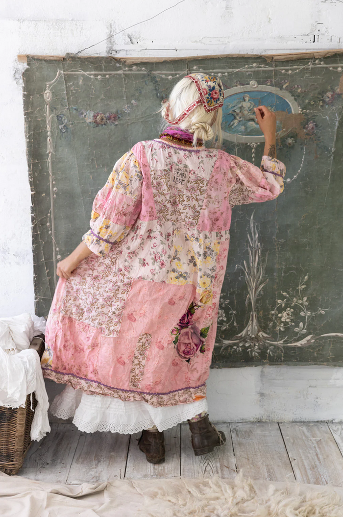 Dress 979 Patchwork Kashmiri Pink Dress O/S