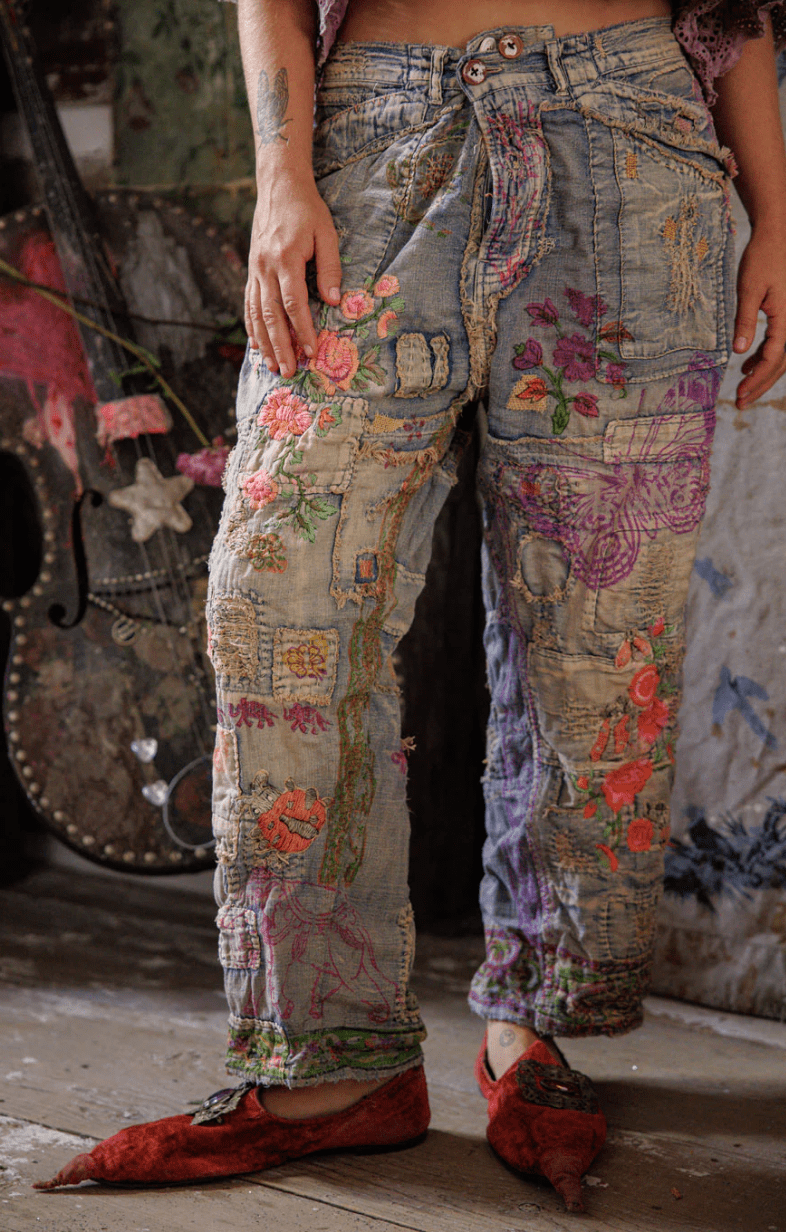Pants 864 Washed Indigo Ladybug Musette Denims OS