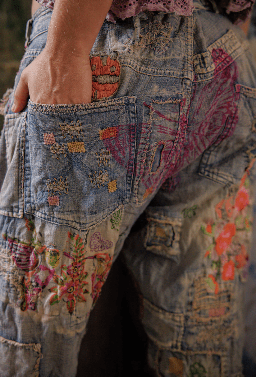 Pants 864 Washed Indigo Ladybug Musette Denims OS