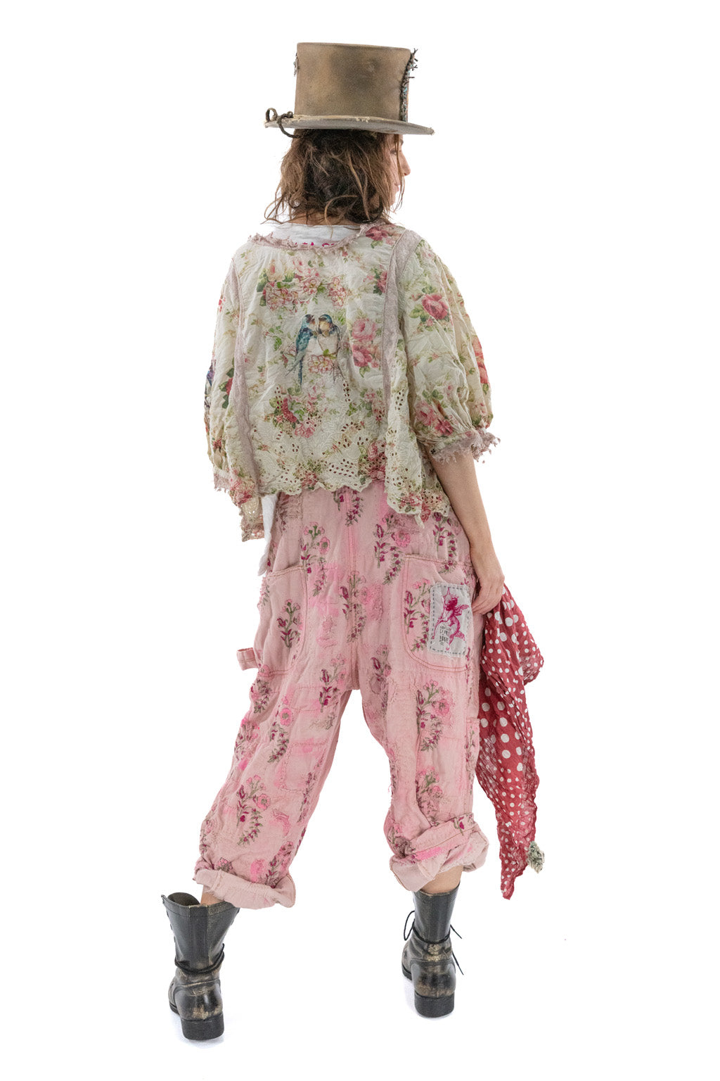 Top 1330 Floral Karlie Cropped Blouse O/S