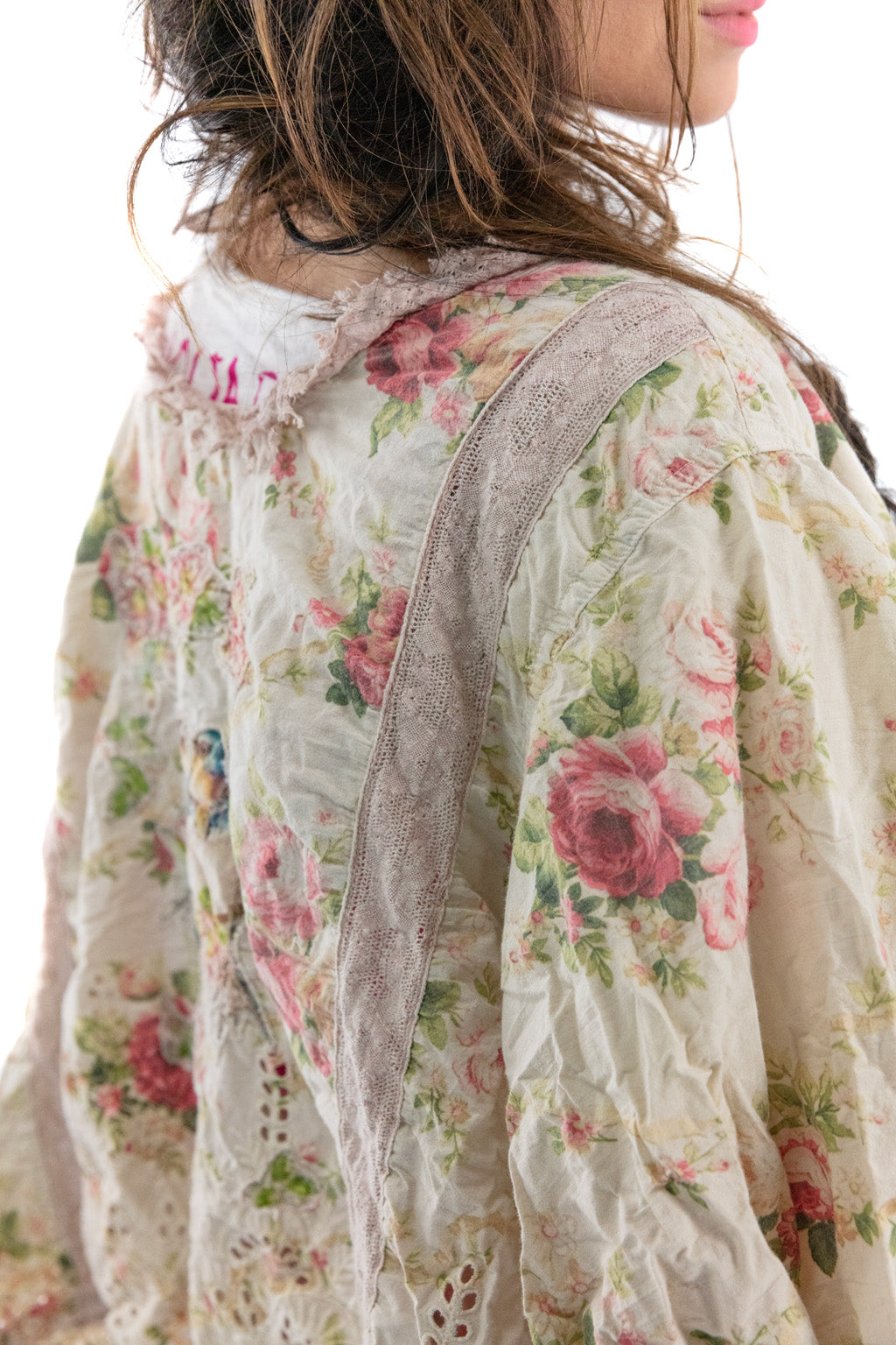 Top 1330 Floral Karlie Cropped Blouse O/S