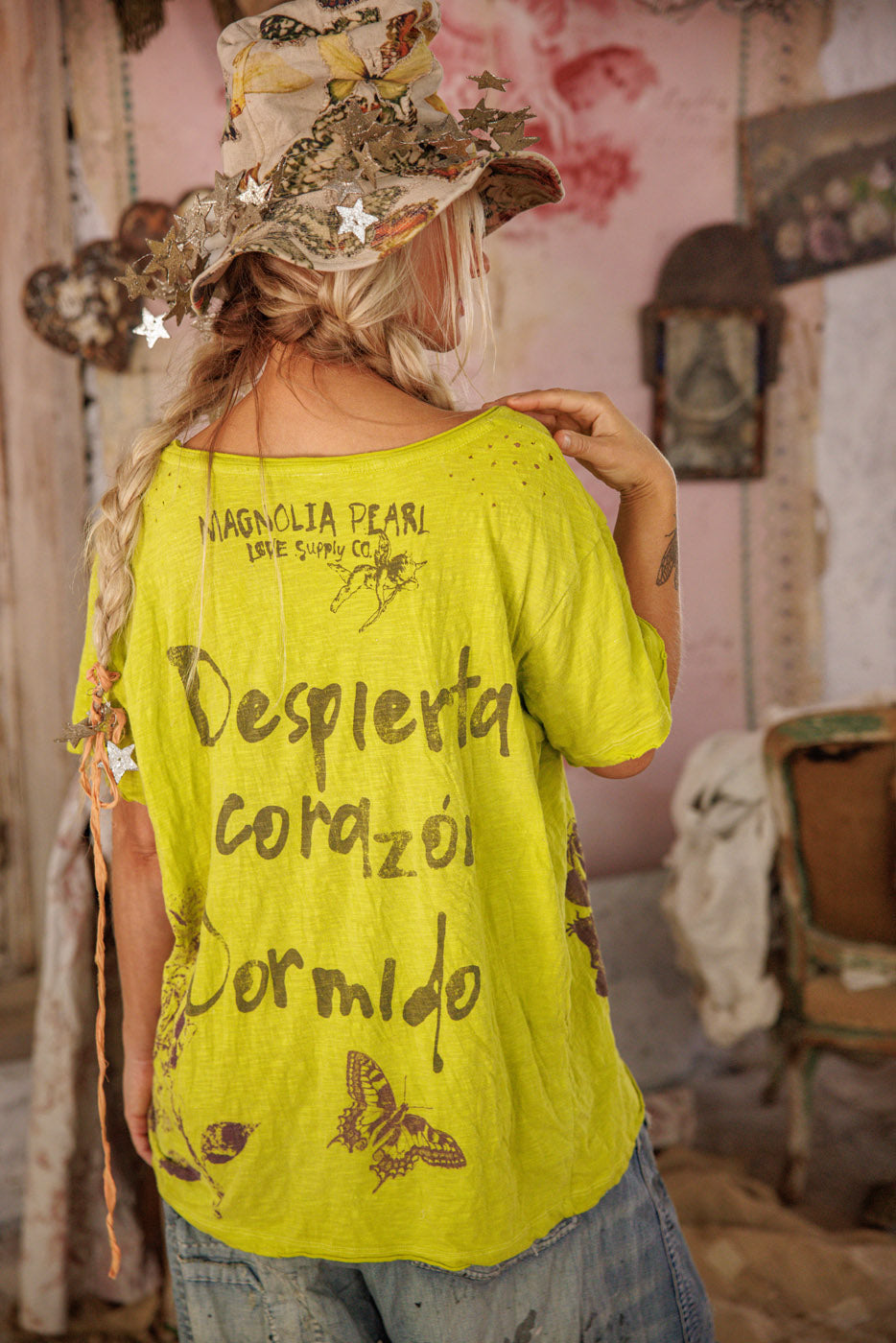 Top 2309 Krewe Butterfly Despierta Corazon T O/S