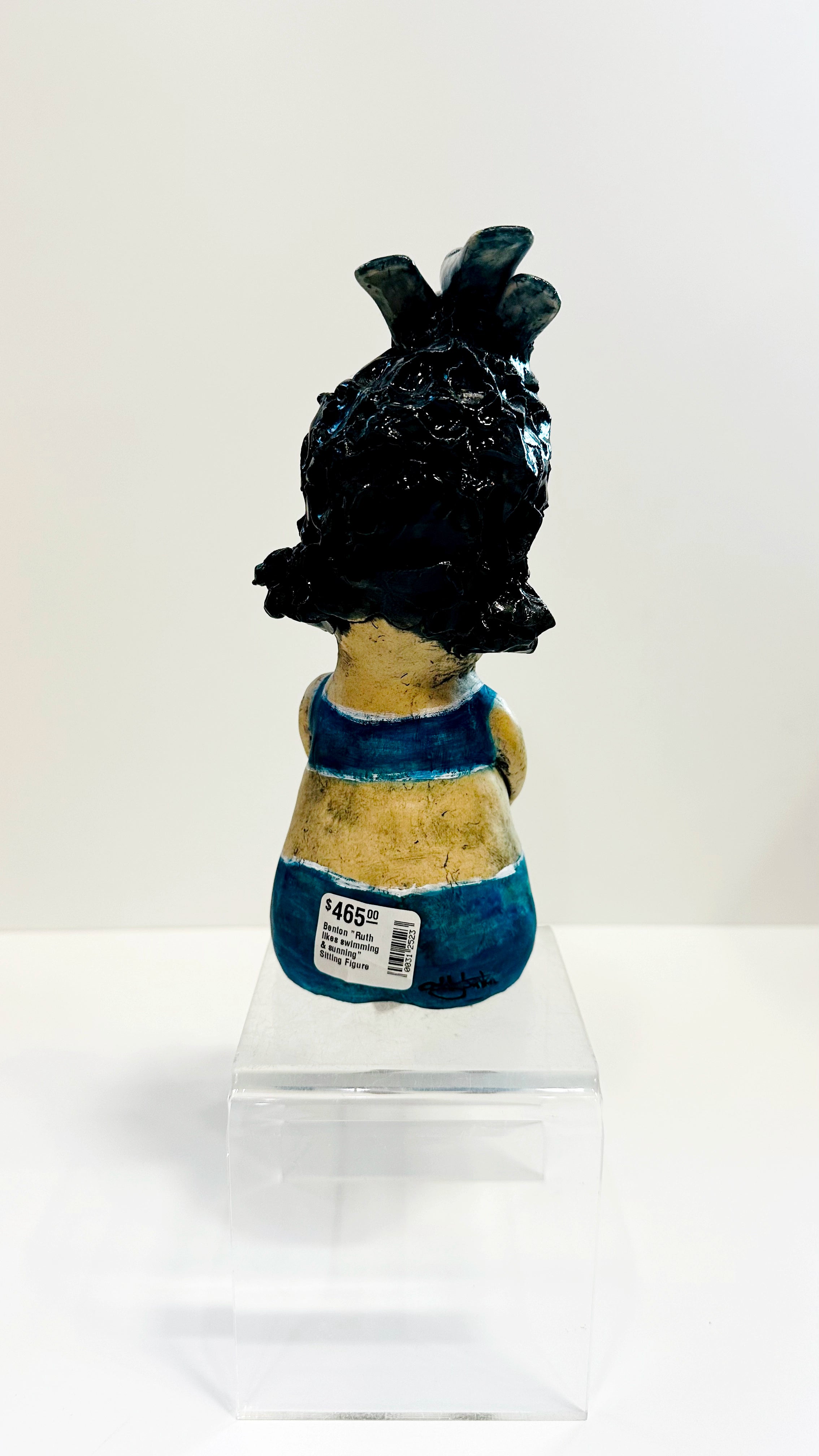 "Ruth likes swimming & sunning" Sitting Figure