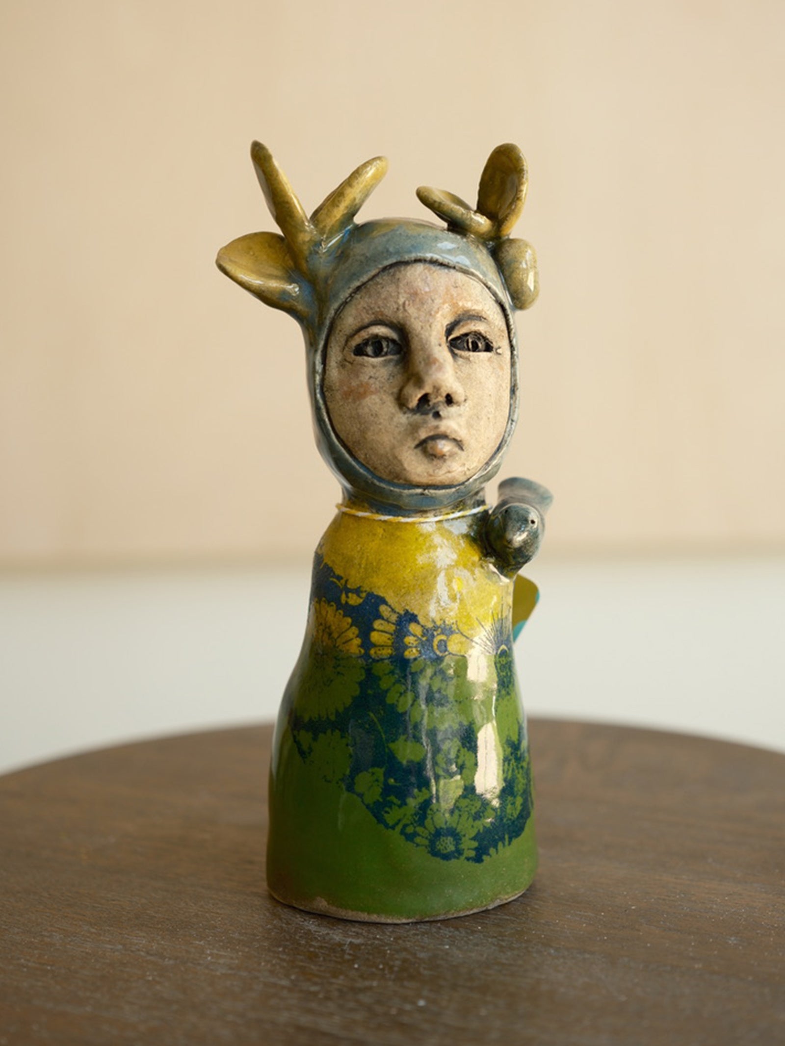 'chickadee was happy for the visit' Figure
