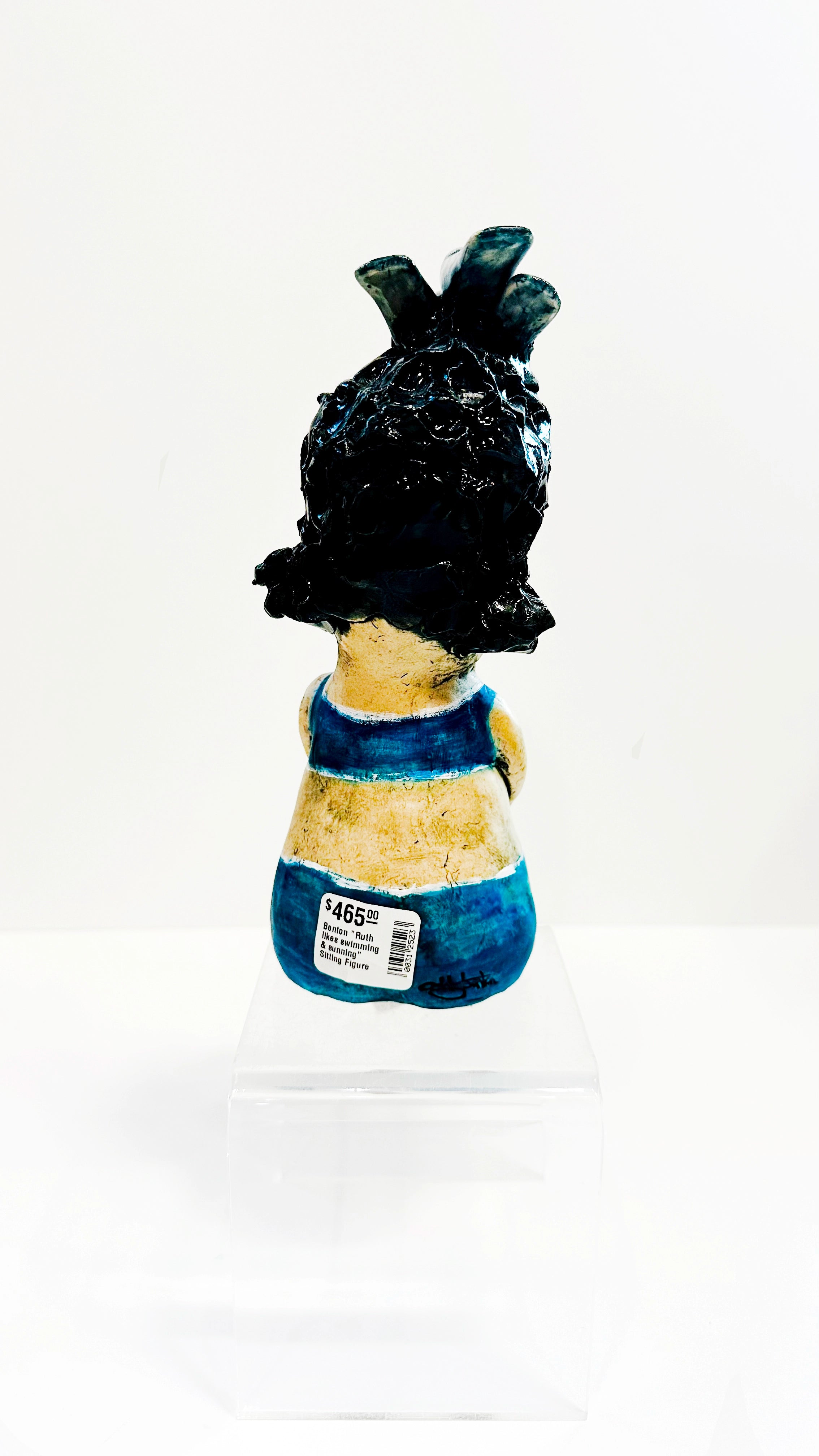 "Ruth likes swimming & sunning" Sitting Figure