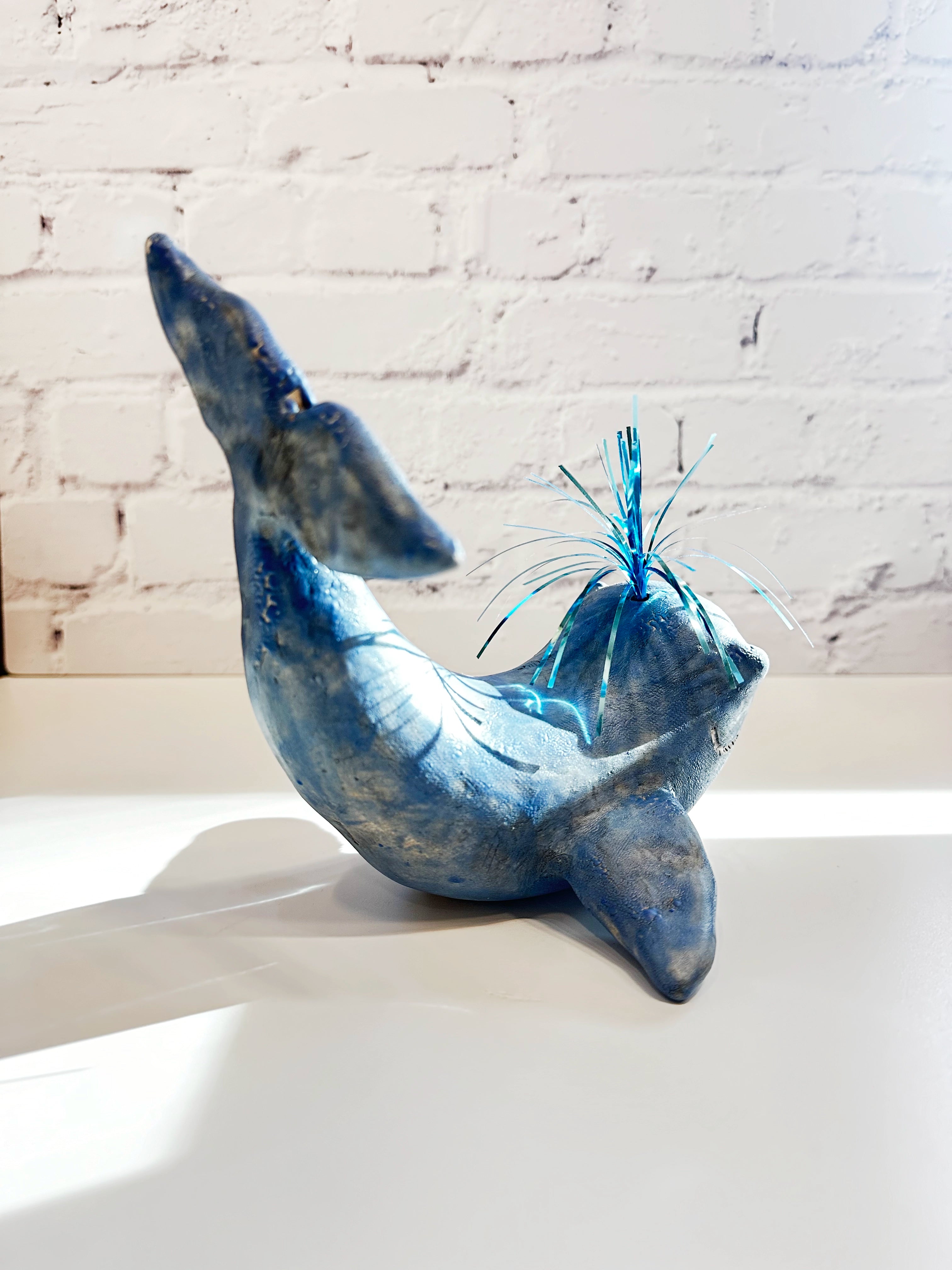 Blue Whale with Spout